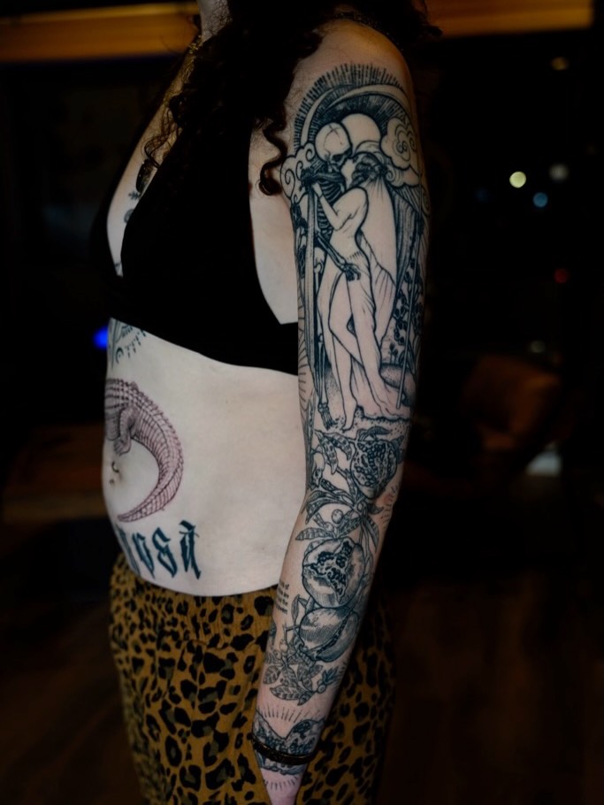 Tattoo by @luisd_art — black_and_grey, illustrative