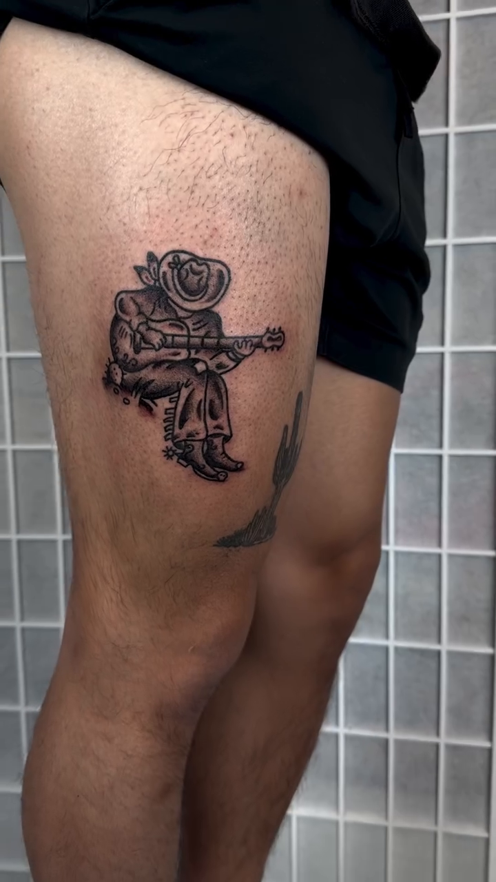 Tattoo by @sadvladink — black_and_grey, realism