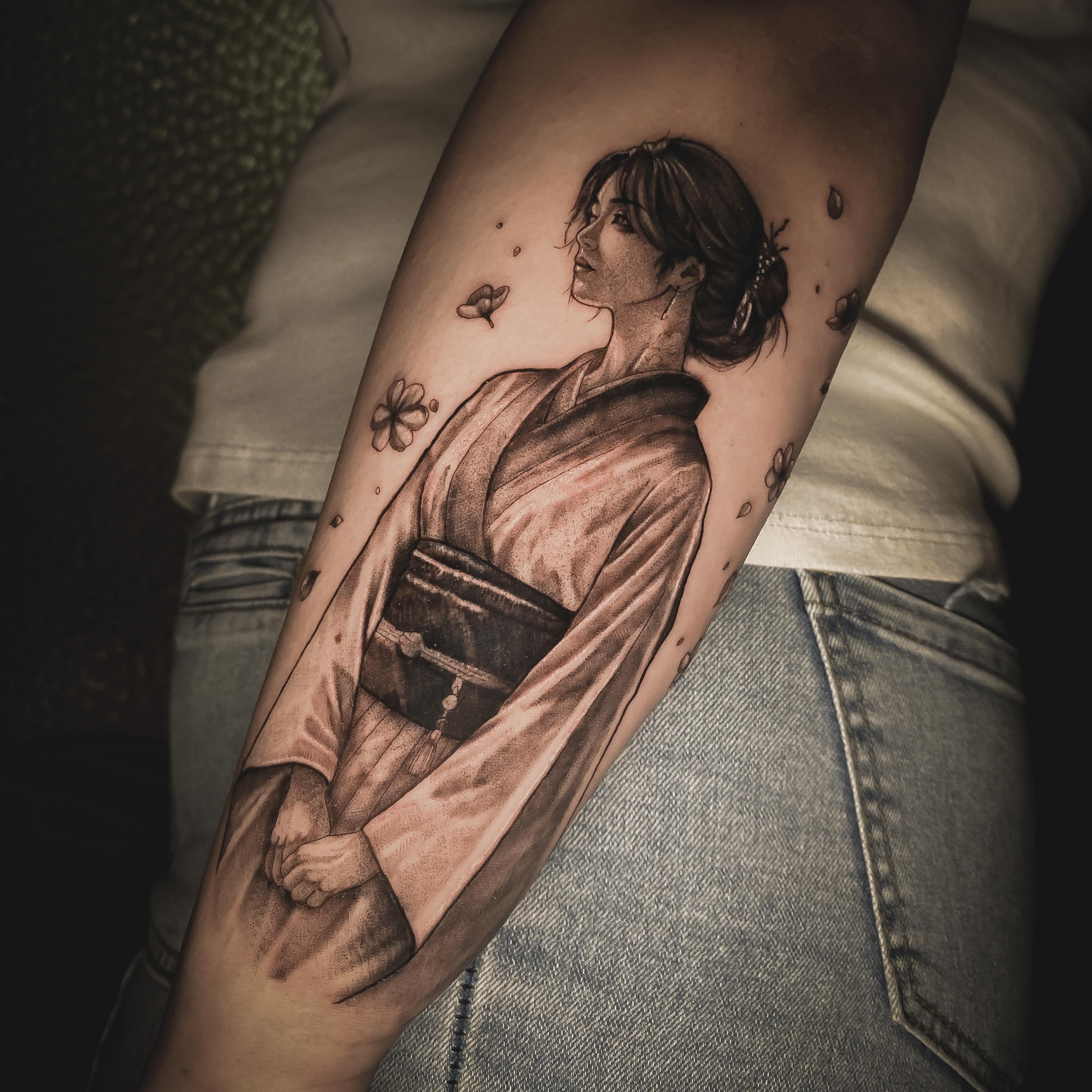 Tattoo by @yin.ttt — black_and_grey, realism