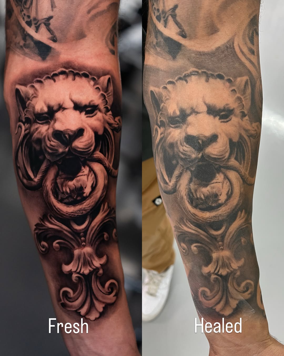 Tattoo by @gionastarace_tattoo — realism, black_and_grey