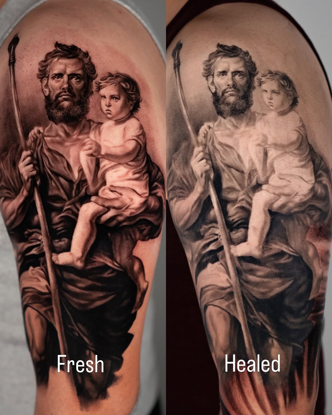 Tattoo by @gionastarace_tattoo — realism, black_and_grey