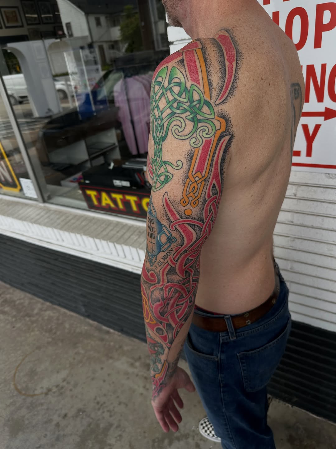 Tattoo by @tonybolony20 — geometric, tribal