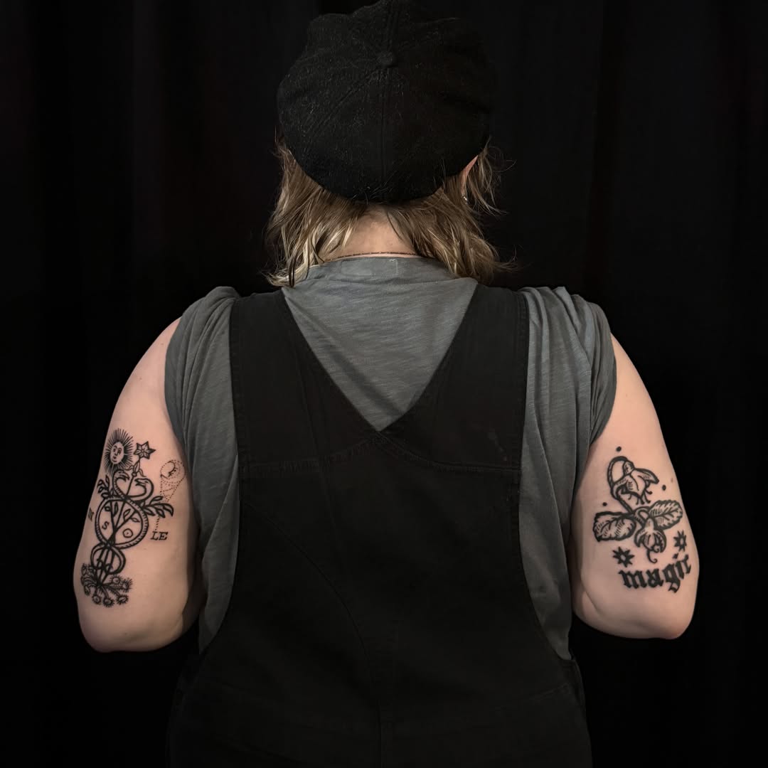 Tattoo by @hexcellenta — black_and_grey