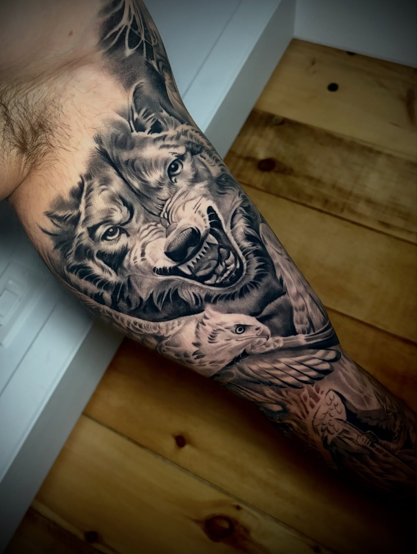 Tattoo by @fed.dinero.tattoo — realism, black_and_grey