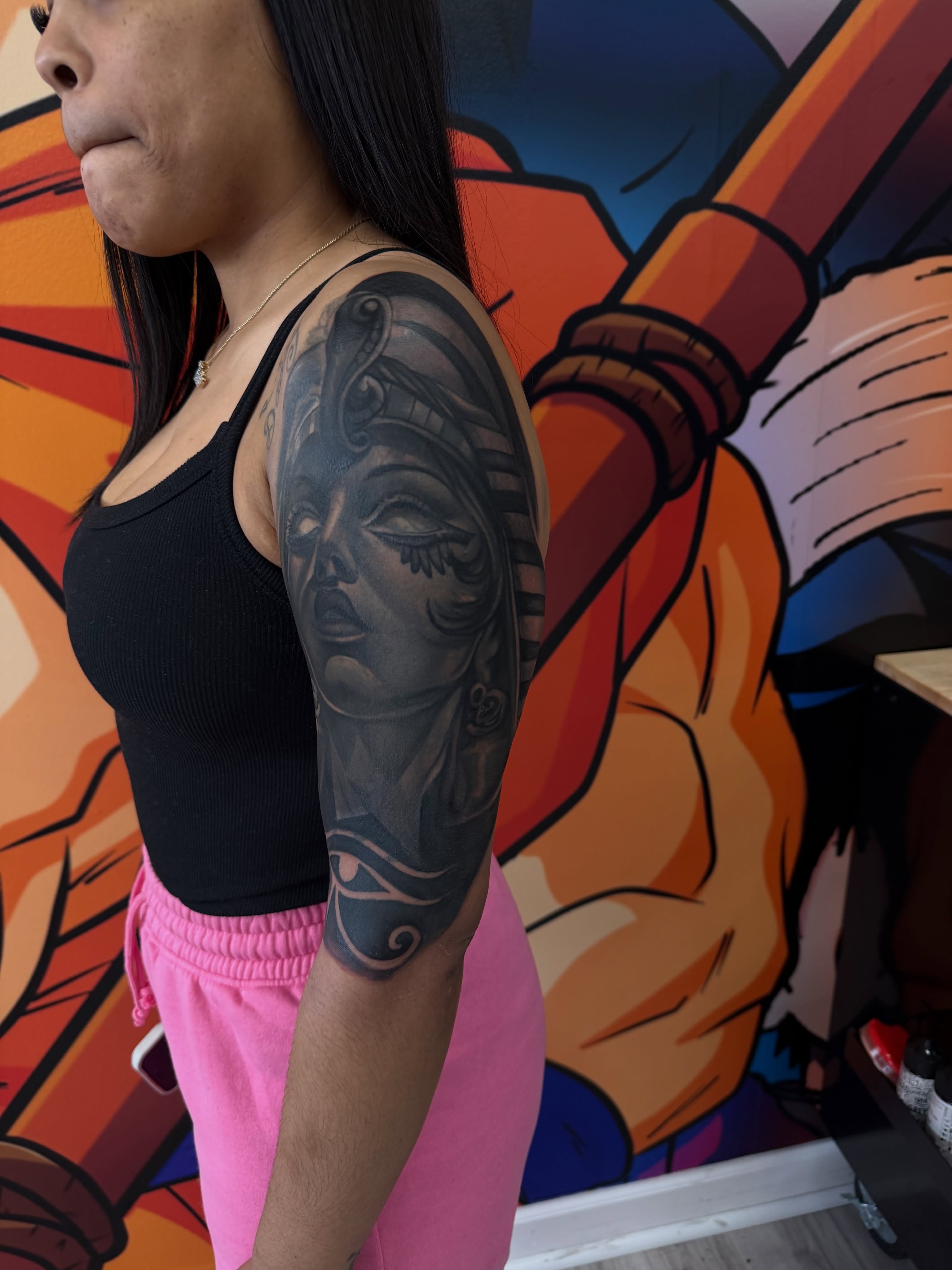 Tattoo by @3mtatts — black_and_grey, realism