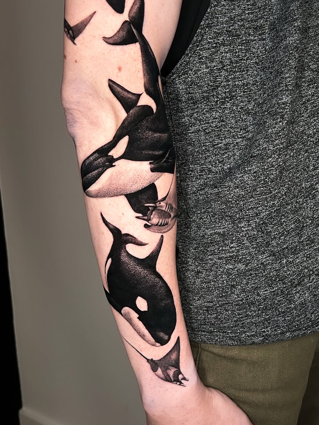 Tattoo by @crystalthornstattoo — realism, black_and_grey