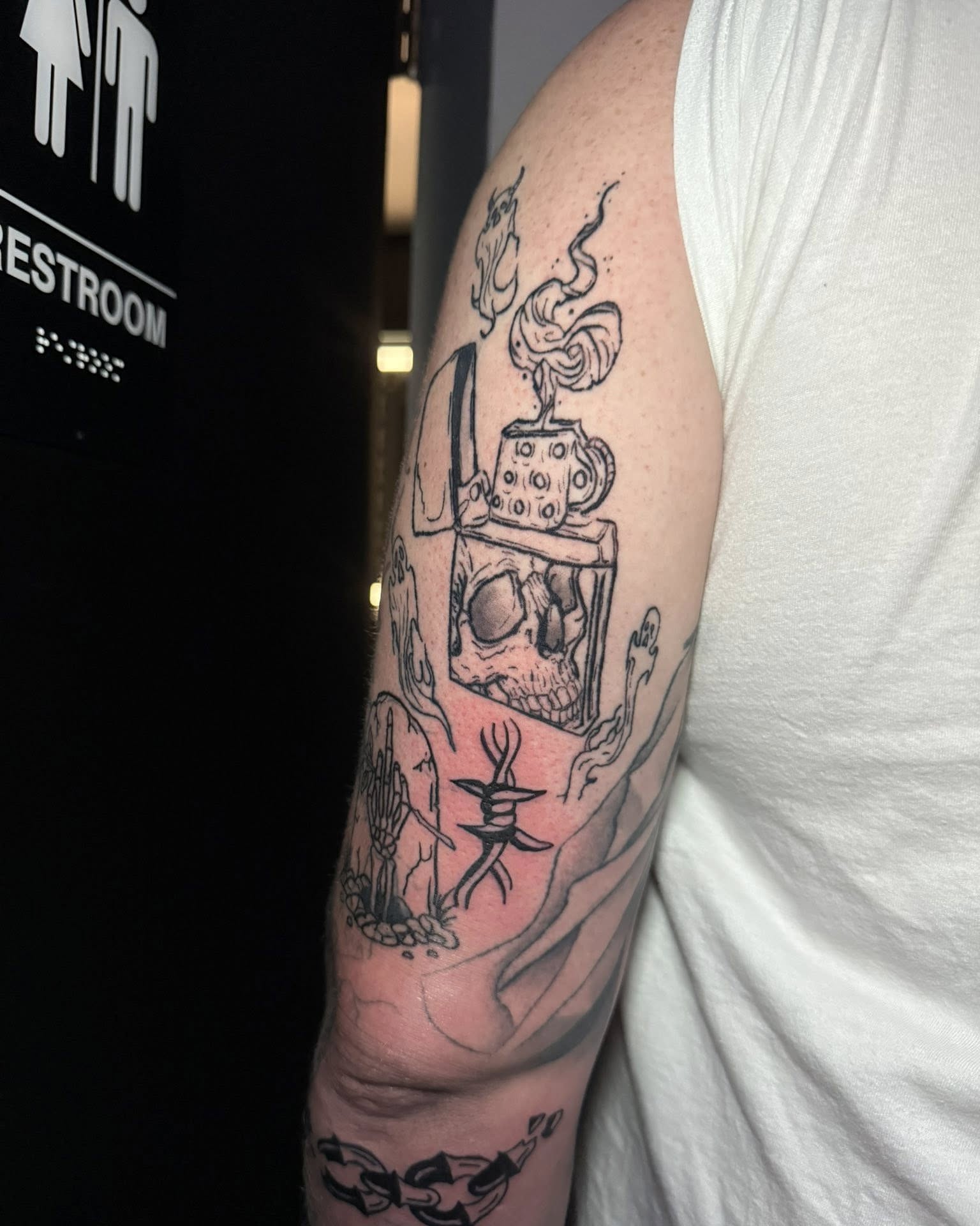 Tattoo by @megan_garvison — black_and_grey