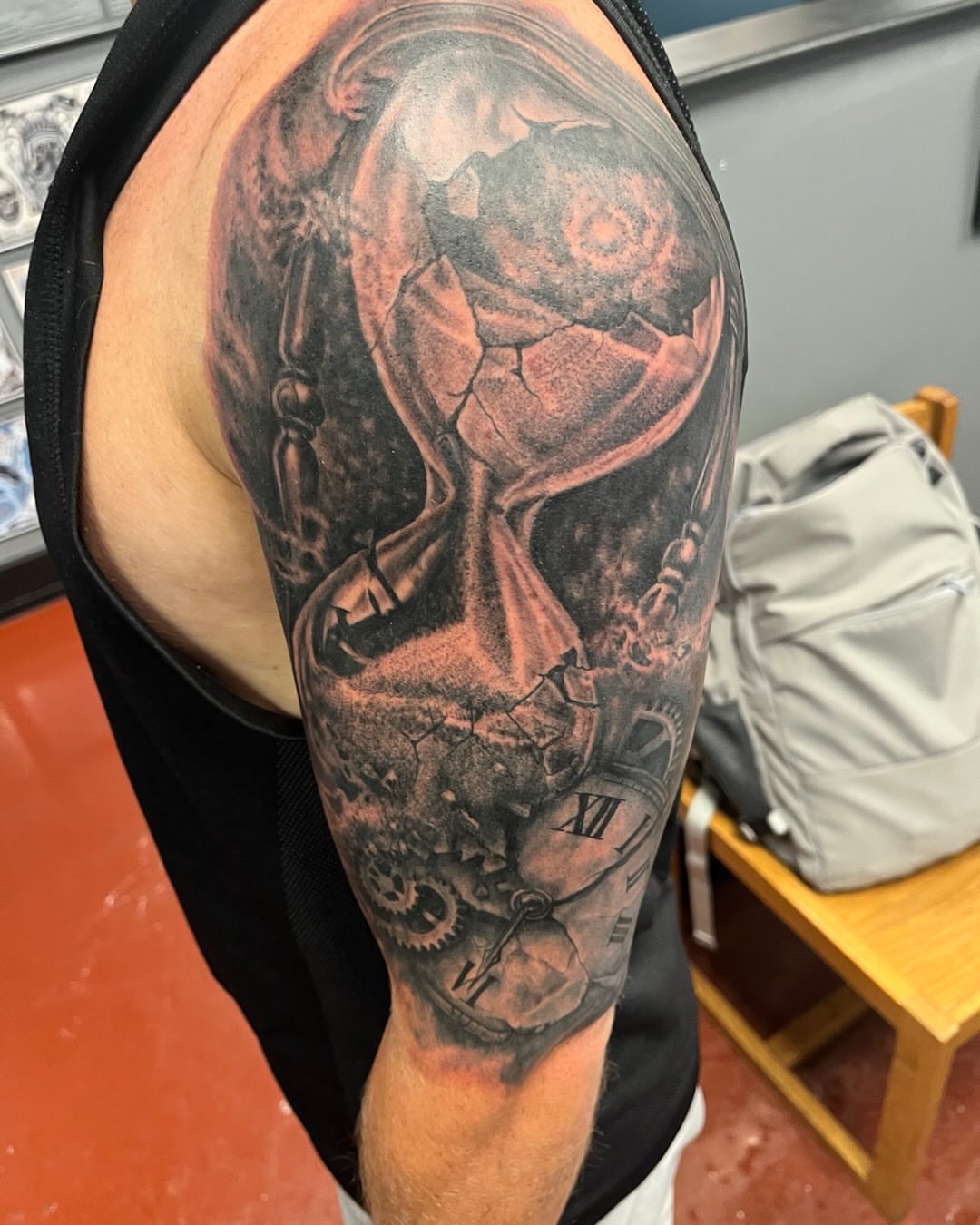 Tattoo by @vectordoe — black_and_grey, realism
