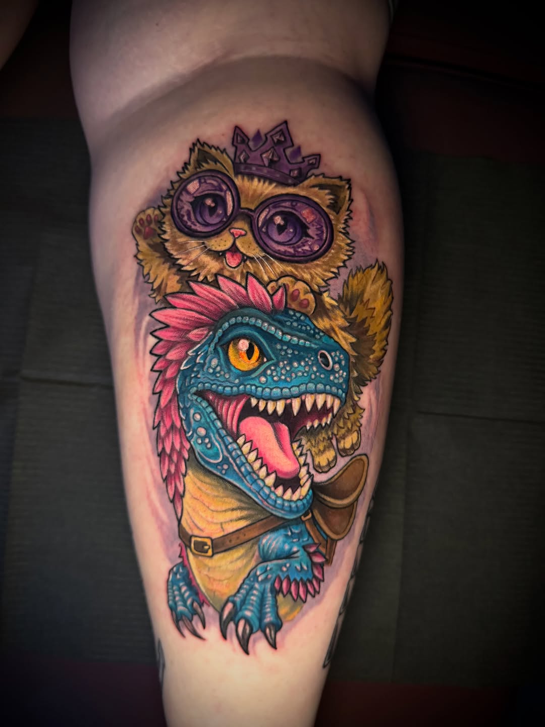 Tattoo by @tylerjewetttattoos — new_school, anime