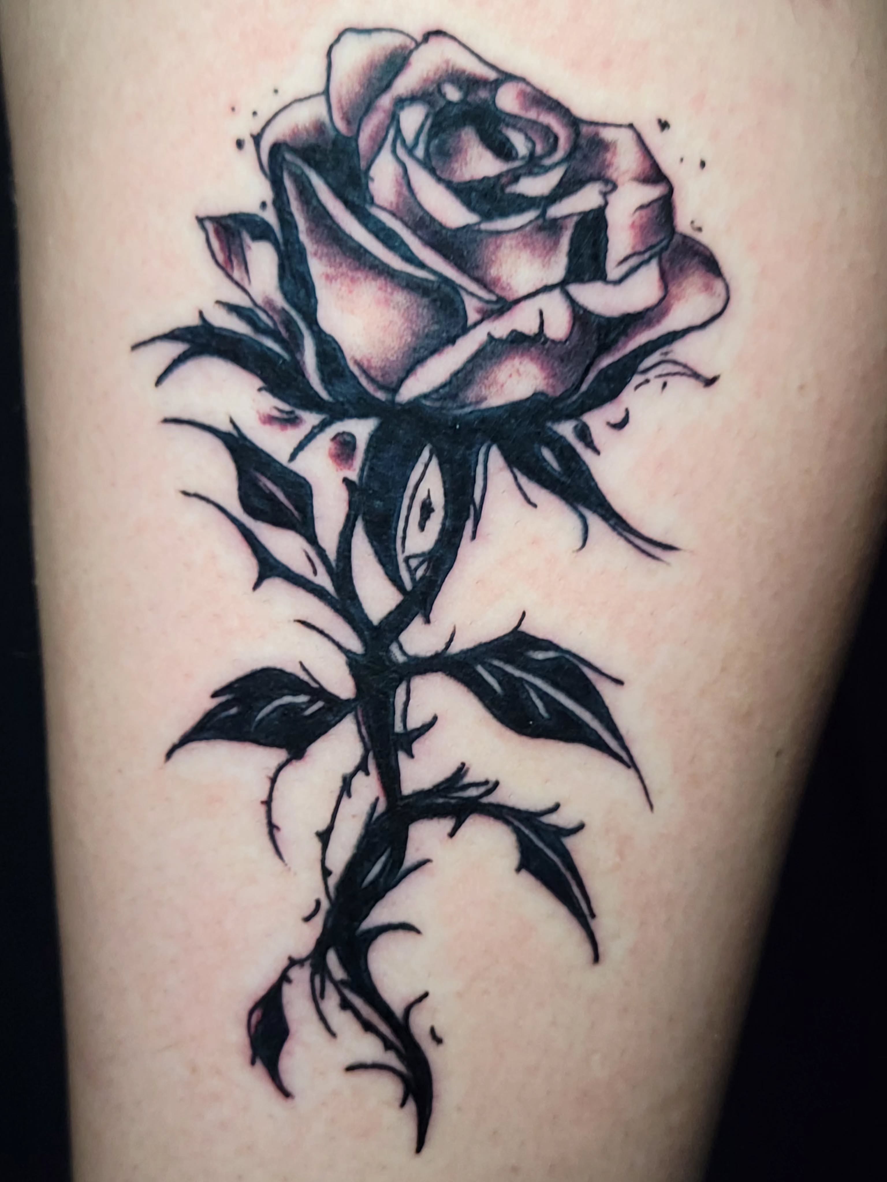 Tattoo by @theinkboxtattoos — black_and_grey