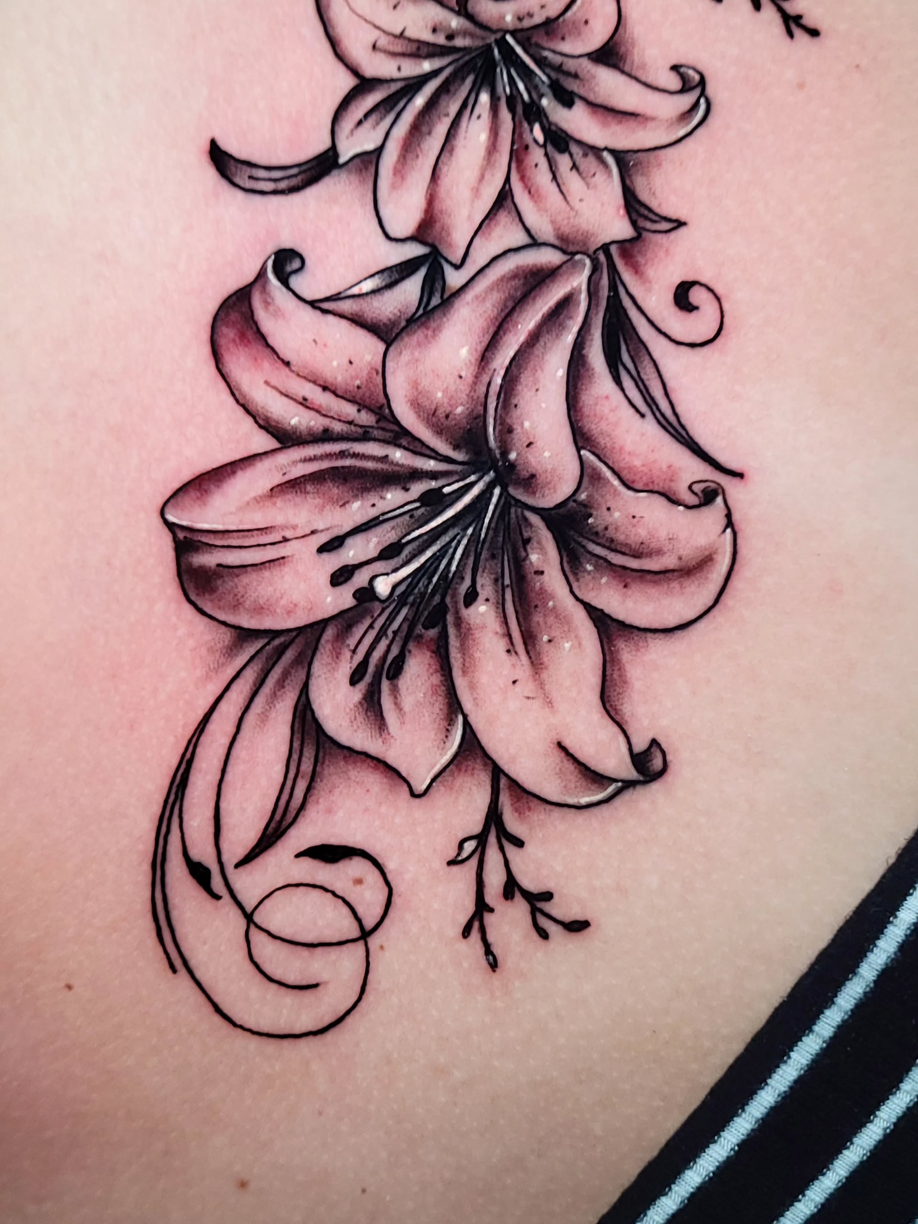 Tattoo by @theinkboxtattoos — black_and_grey