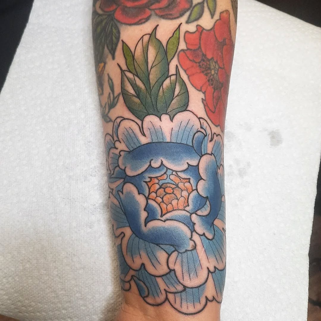 Tattoo by @k8carley_tattoos — japanese_irezumi, american_traditional