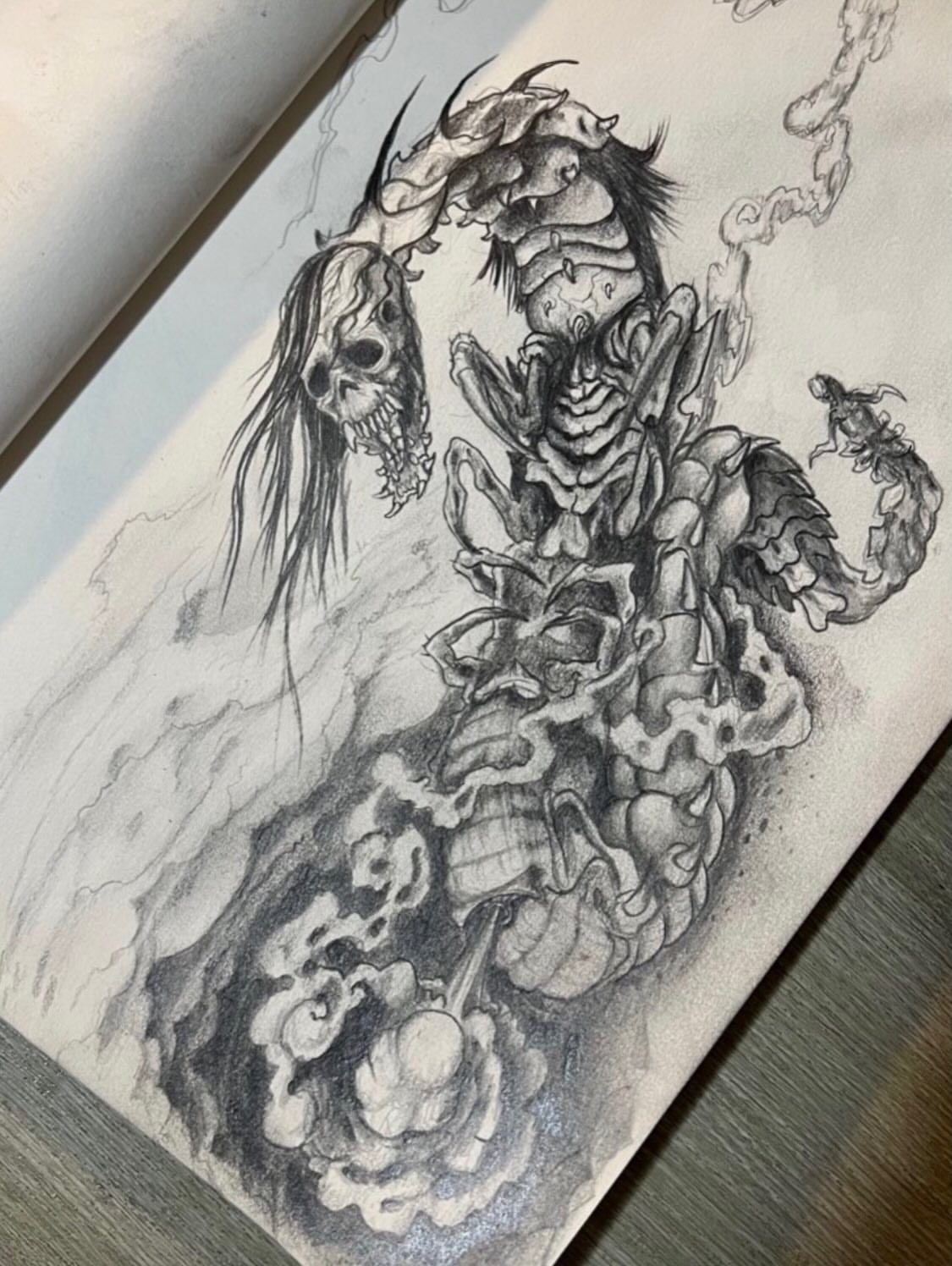 Tattoo by @rickyttattoo — dark_realism