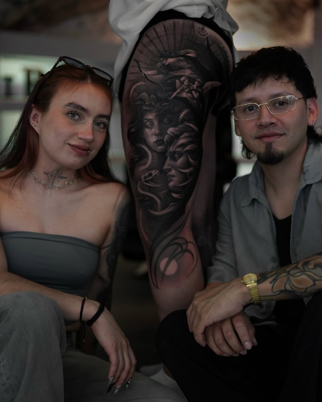 Tattoo by @saranieto_ — black_and_grey, realism