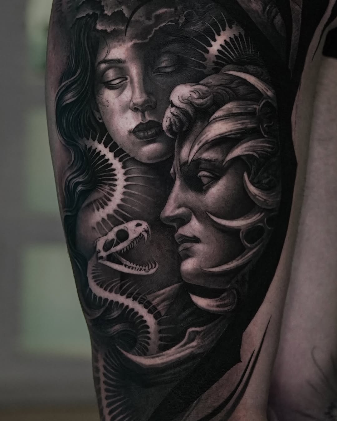 Tattoo by @saranieto_ — realism, black_and_grey