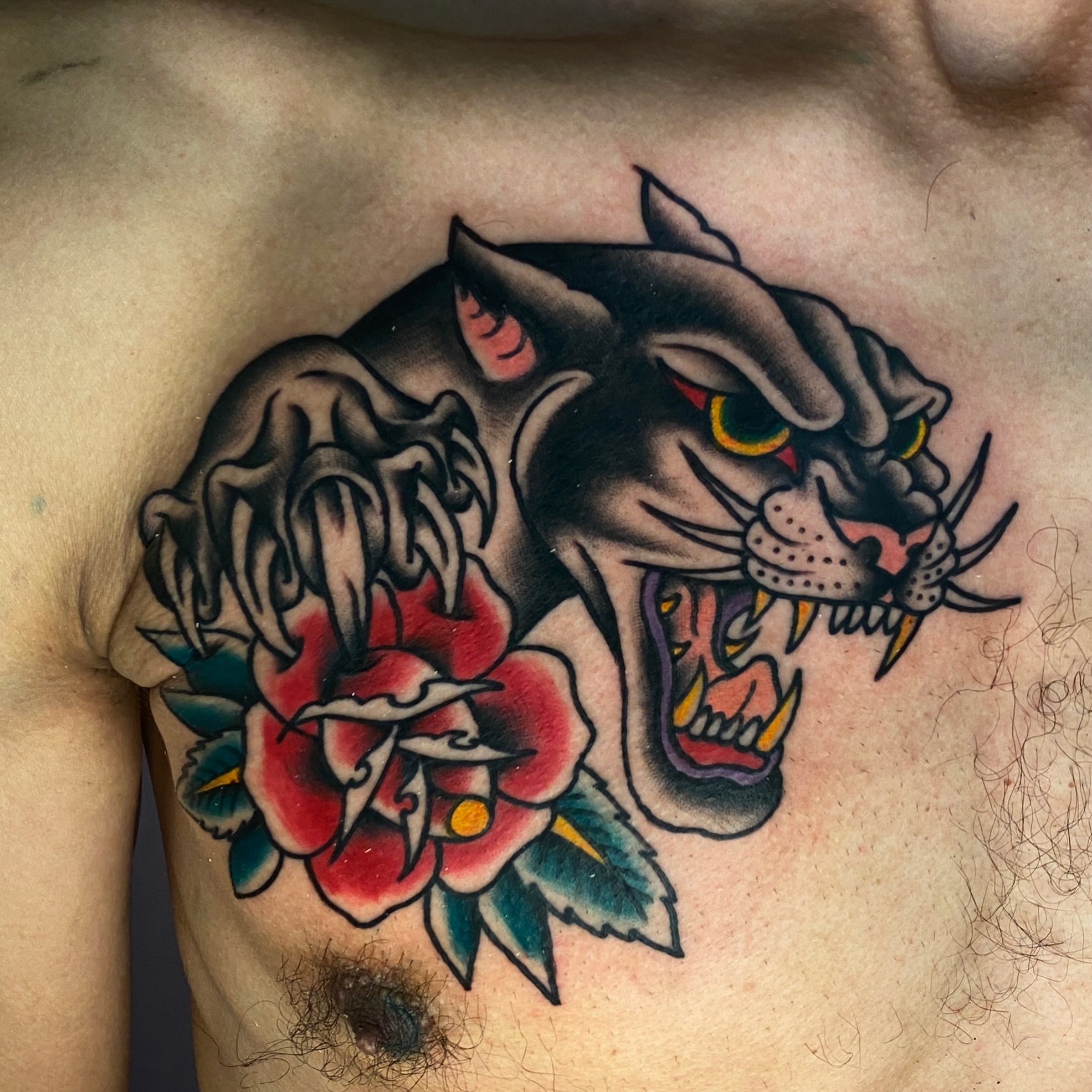 Tattoo by @msdtatts — american_traditional, black_and_grey