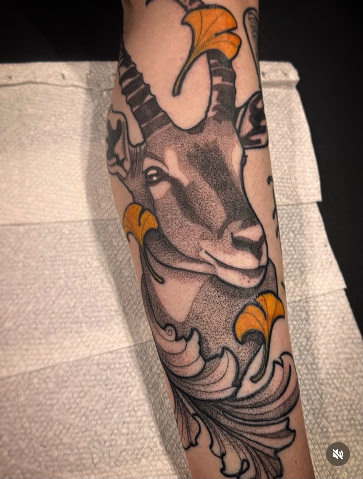 Tattoo by @adam.tattoos — dotwork