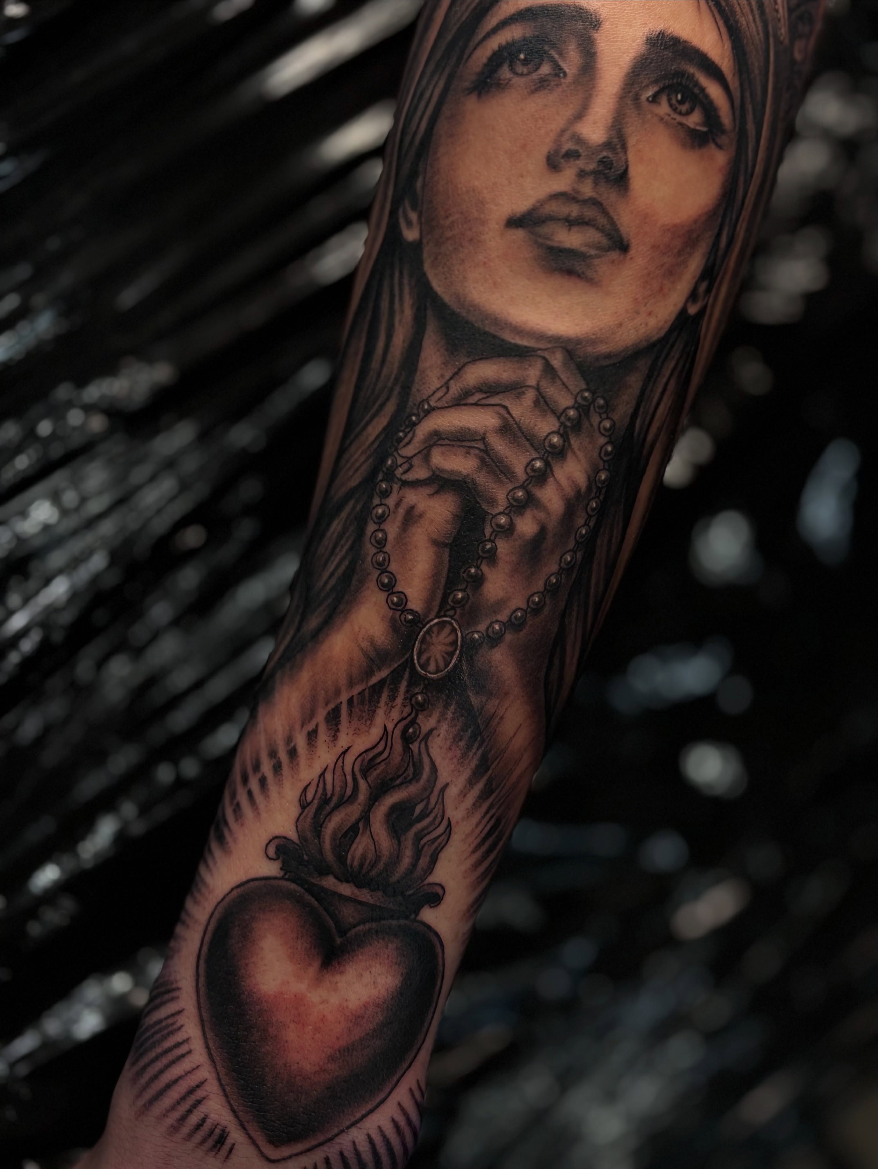 Tattoo by @blessedbychapo — realism, dark_realism