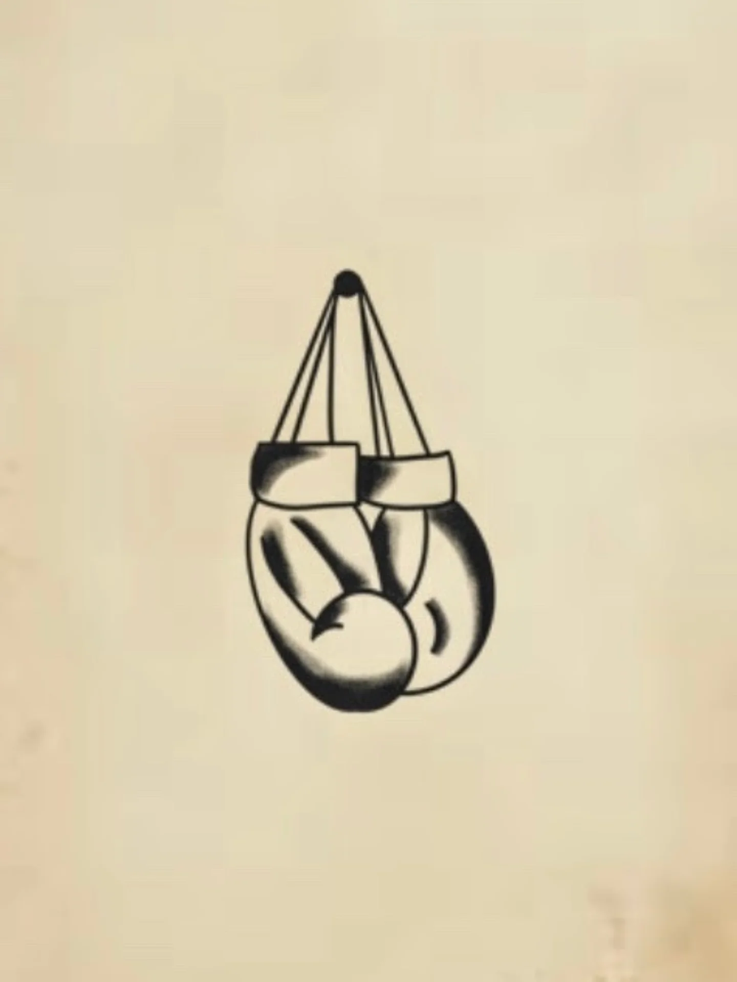 Boxing gloves black and grey tattoo by Jon Sedor