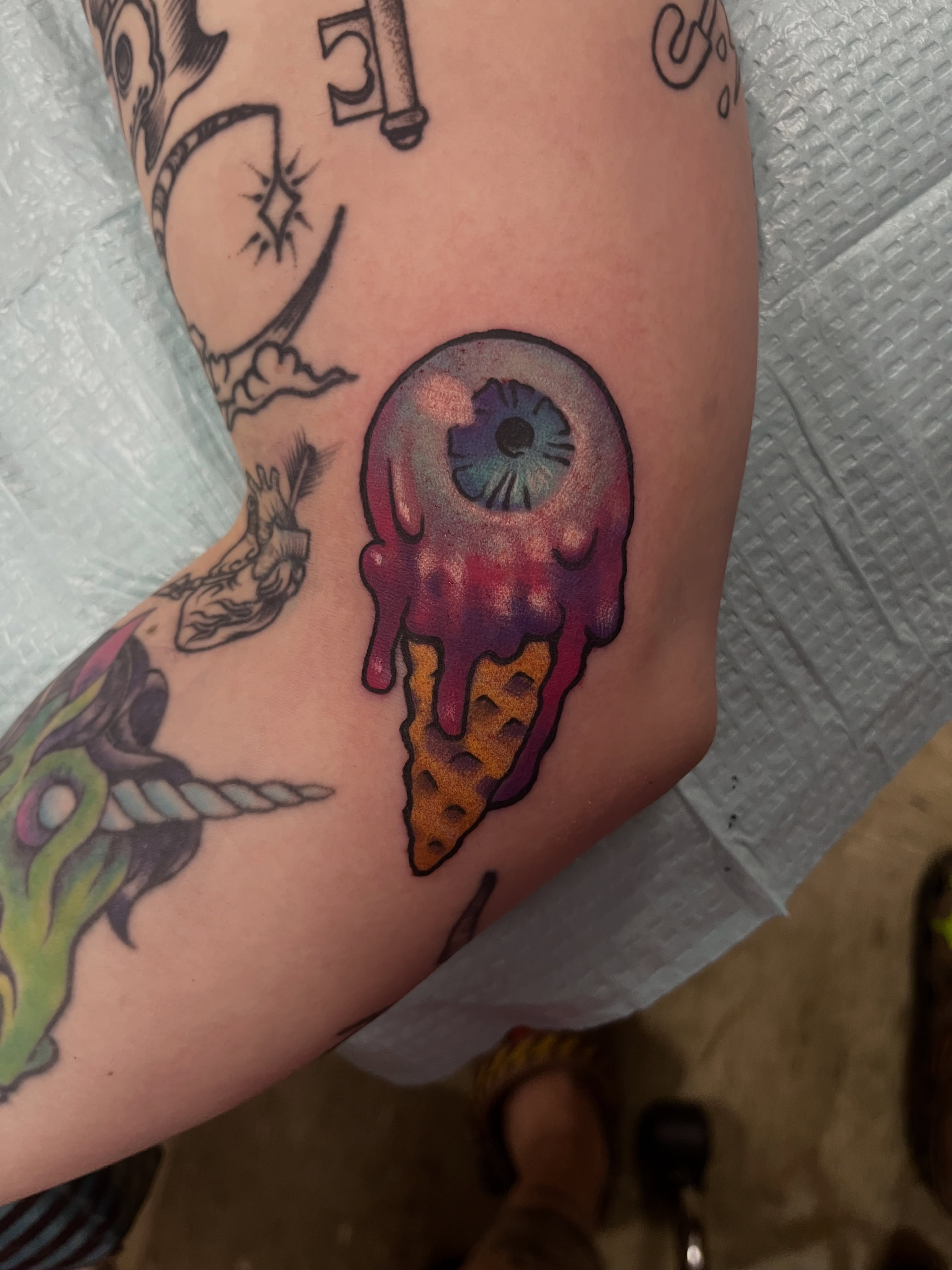 Tattoo by @creepy_jason β new_school, surrealism