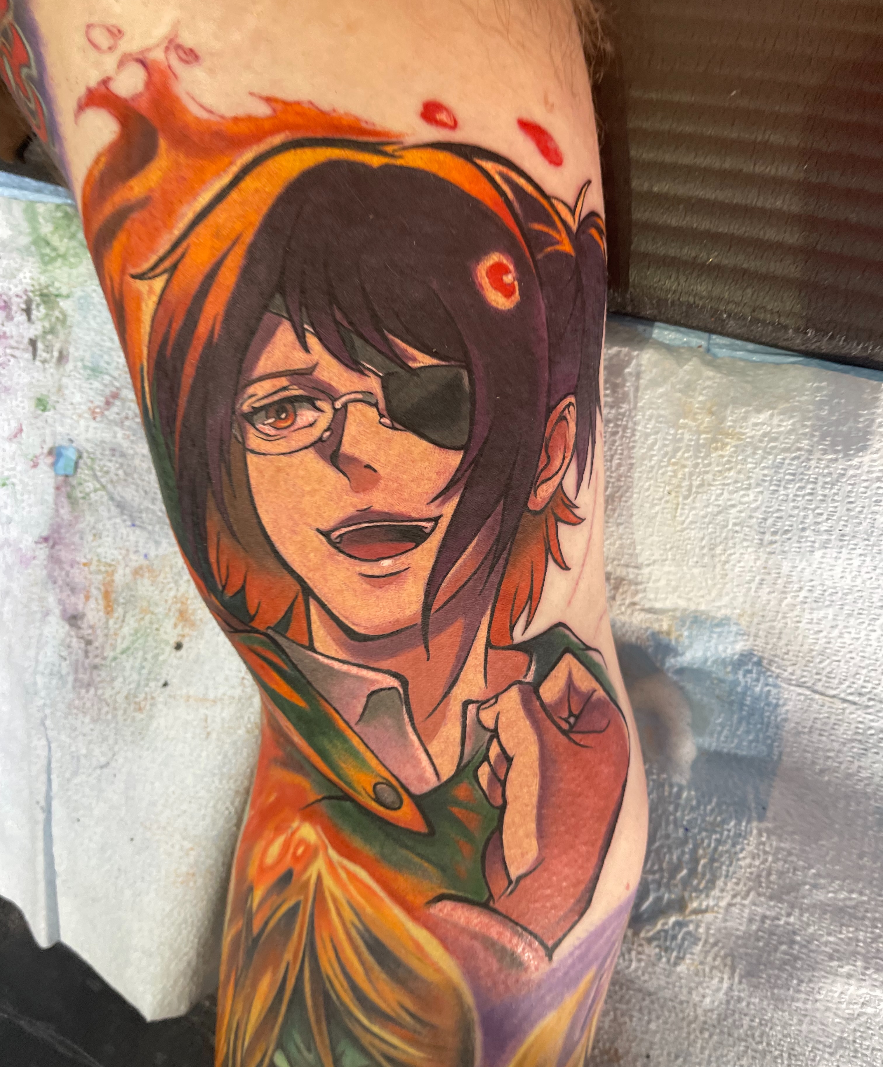 Tattoo by @horitoge_spiky — anime, illustrative