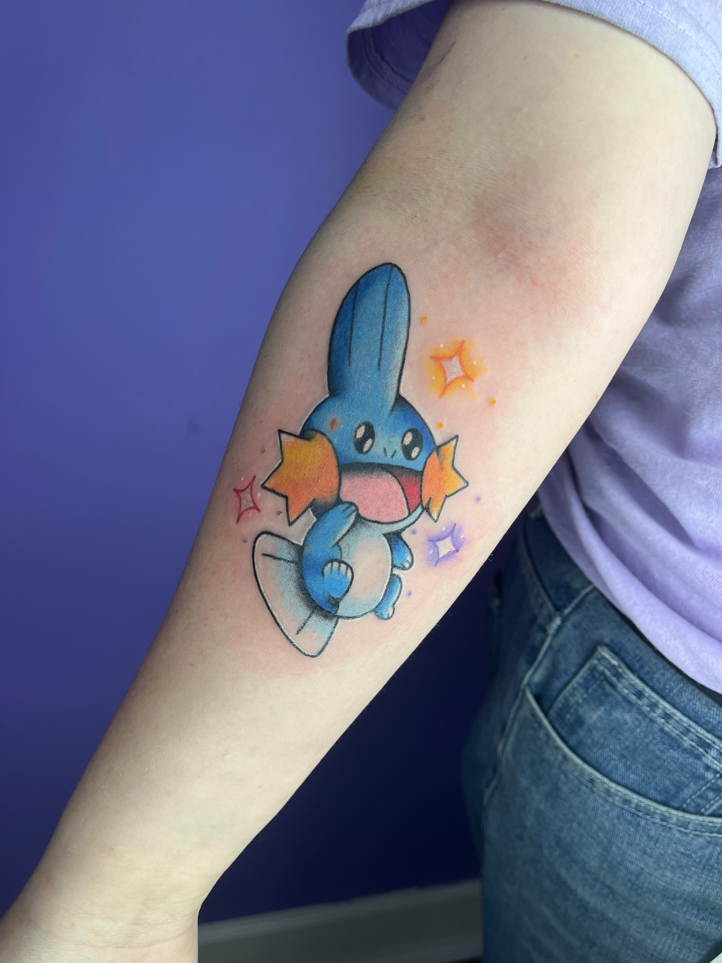 Squirtle new school tattoo on the forearm by Autumn**🍓NOW BOOKING