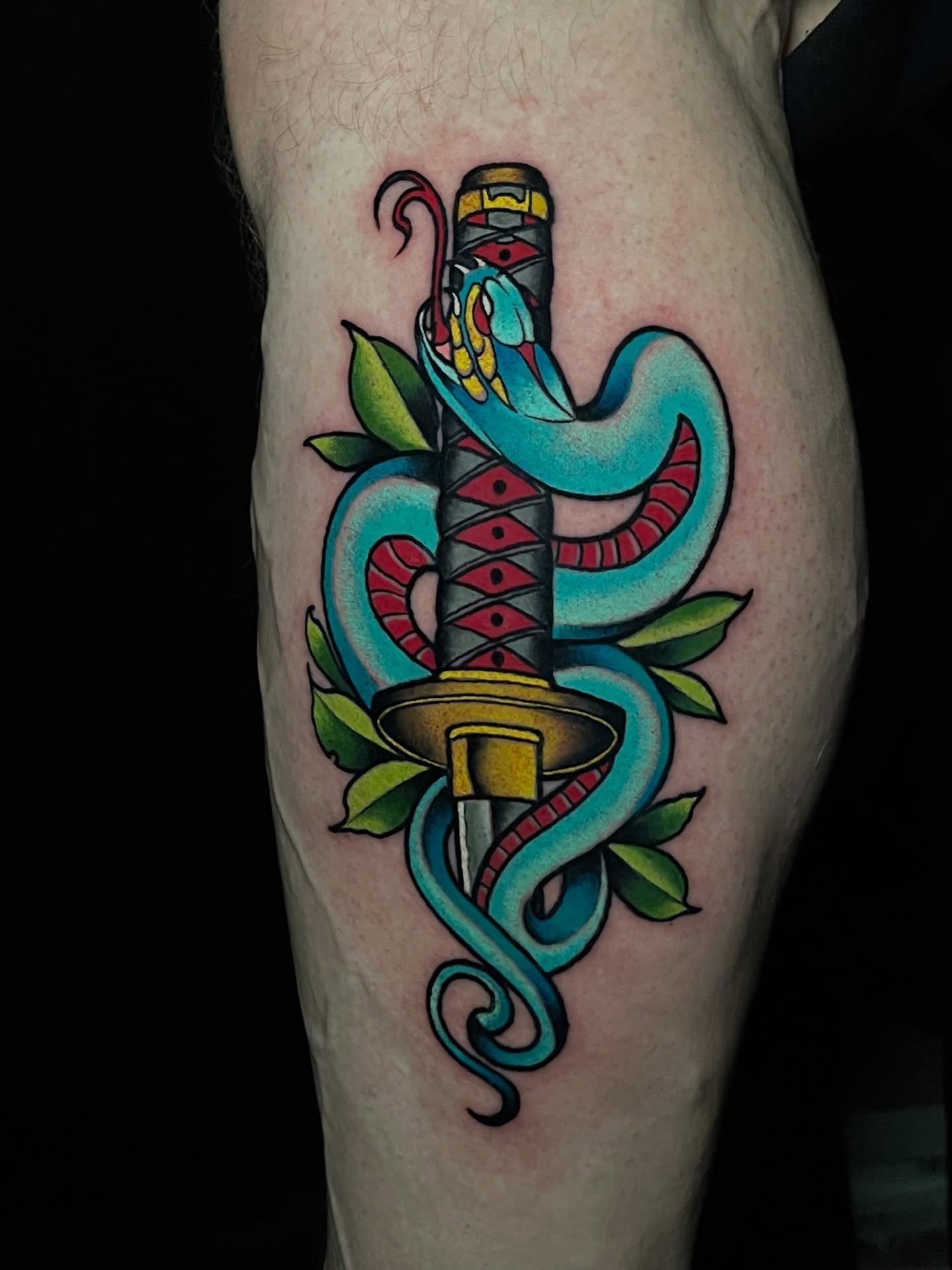 Tattoo by @inkedbymiked — american_traditional, dotwork