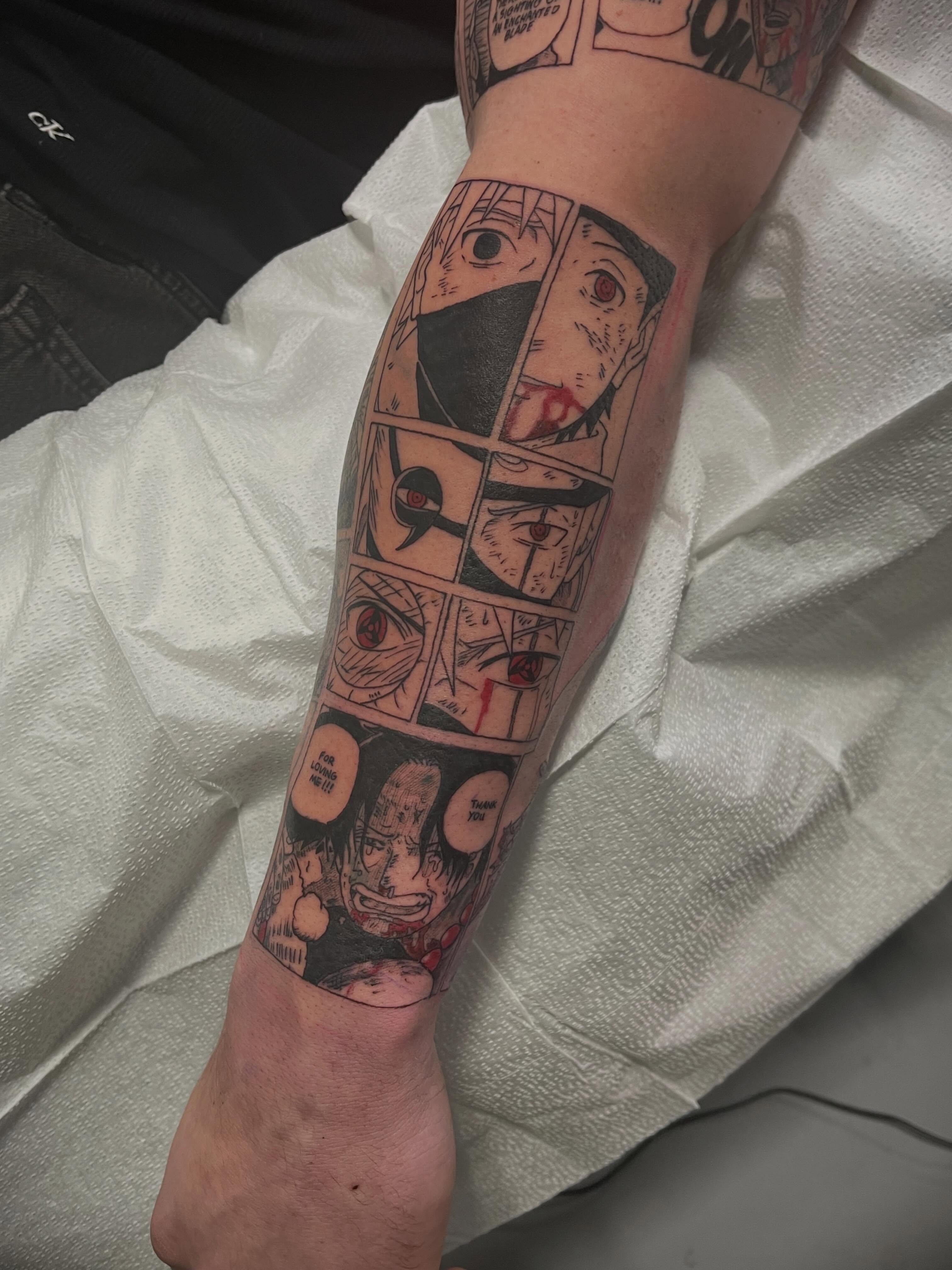 Tattoo by @jonathanharts_ — anime