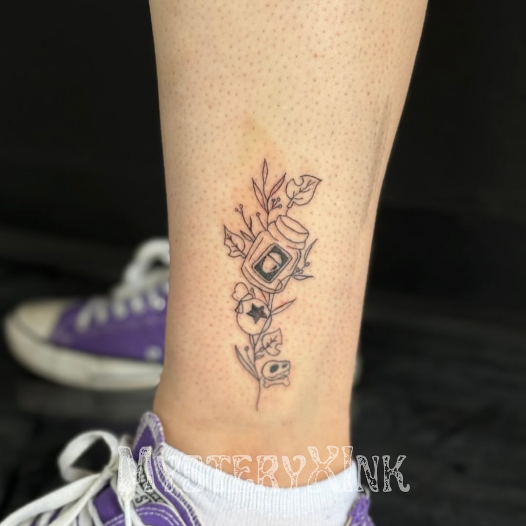 Tattoo by @mysteryxink — dotwork, black_and_grey