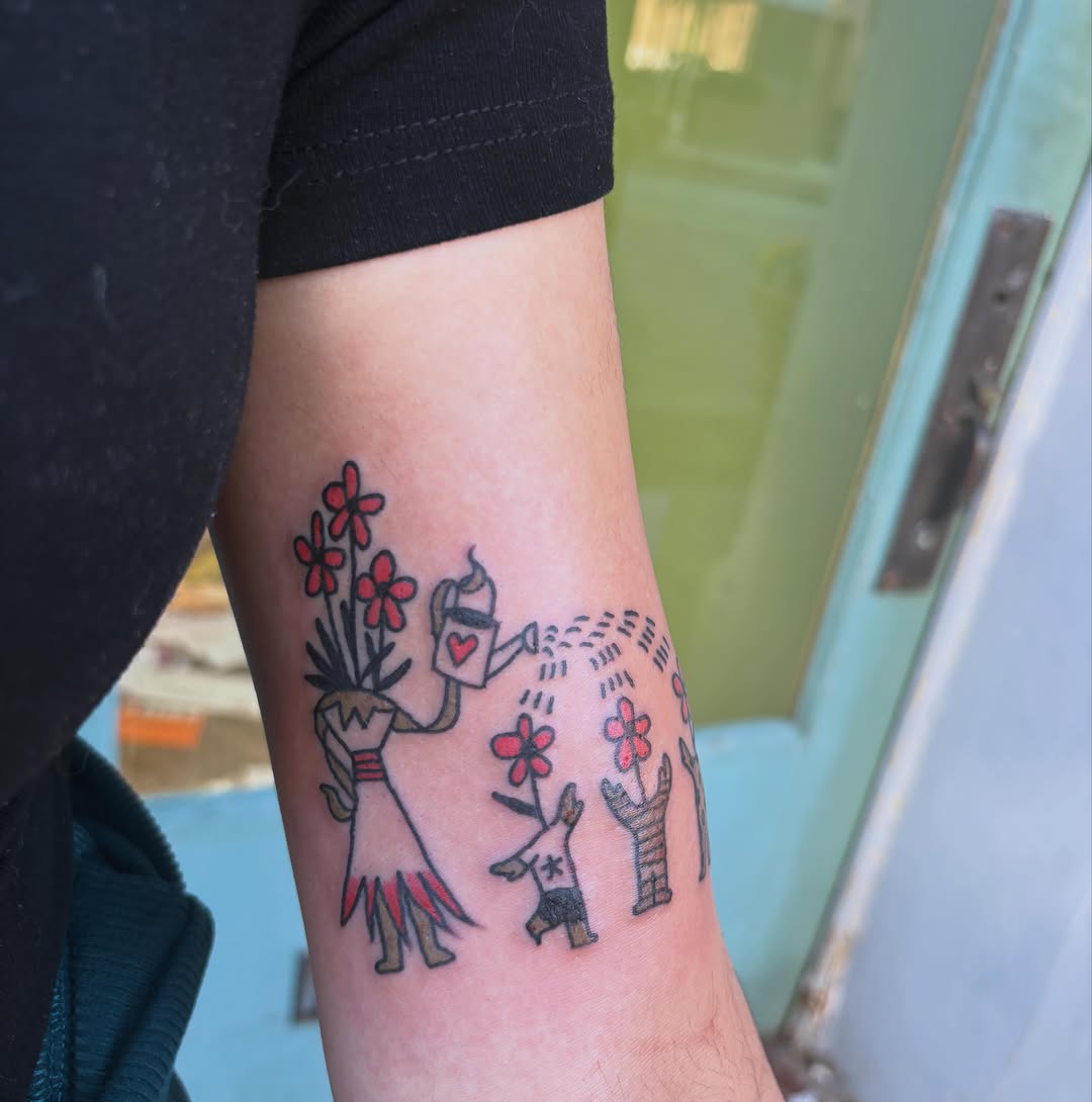 Tattoo by @easy_peezy_pokes — ignorant, illustrative