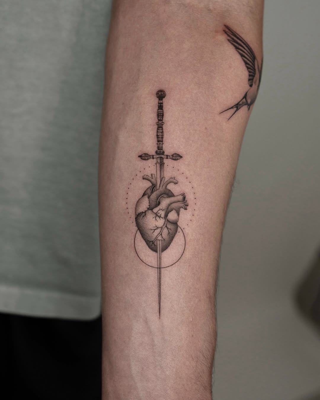 Tattoo by @tyswork — dotwork, realism