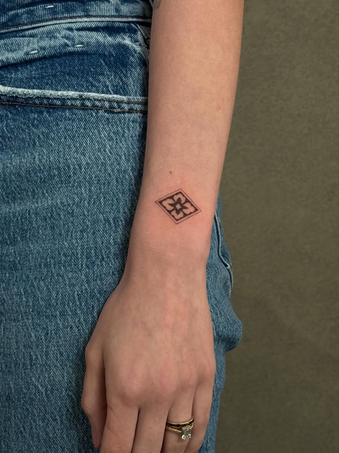 Tattoo by @ragebabytattoo — geometric, minimalist