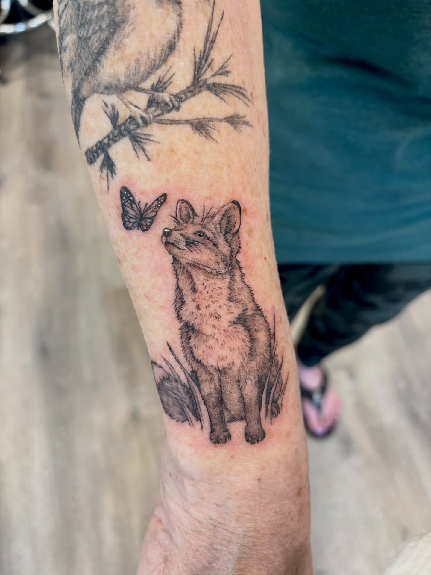 Tattoo by @sagerayink — black_and_grey, realism