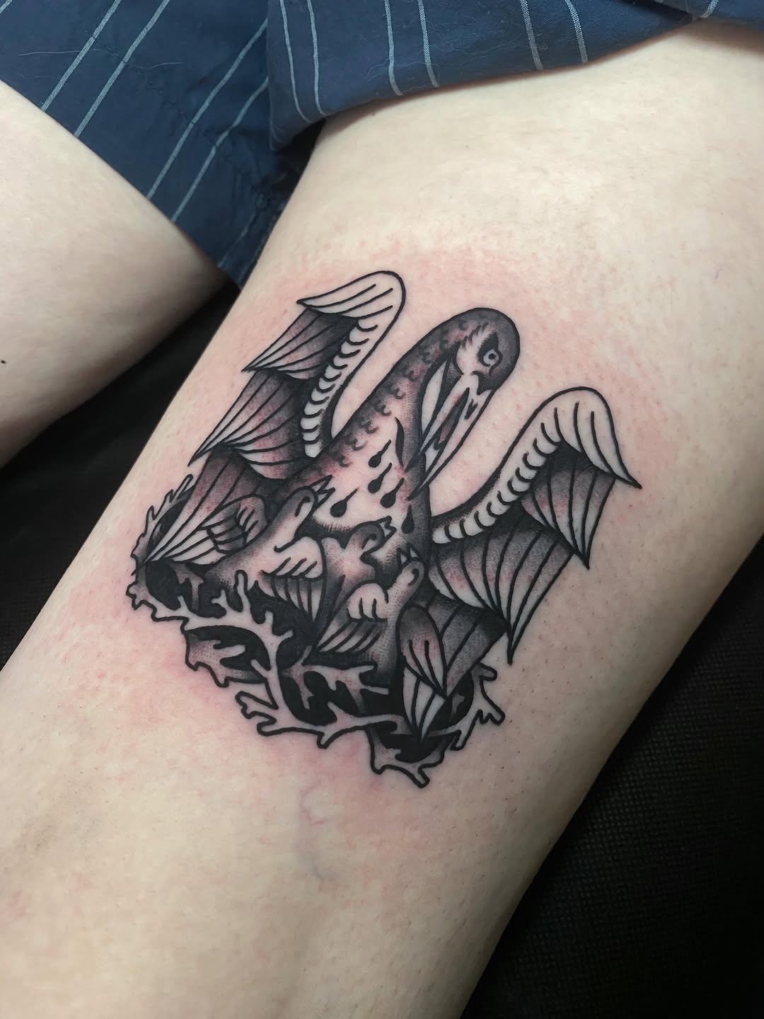 Tattoo by @jgracetattoo — american_traditional, black_and_grey