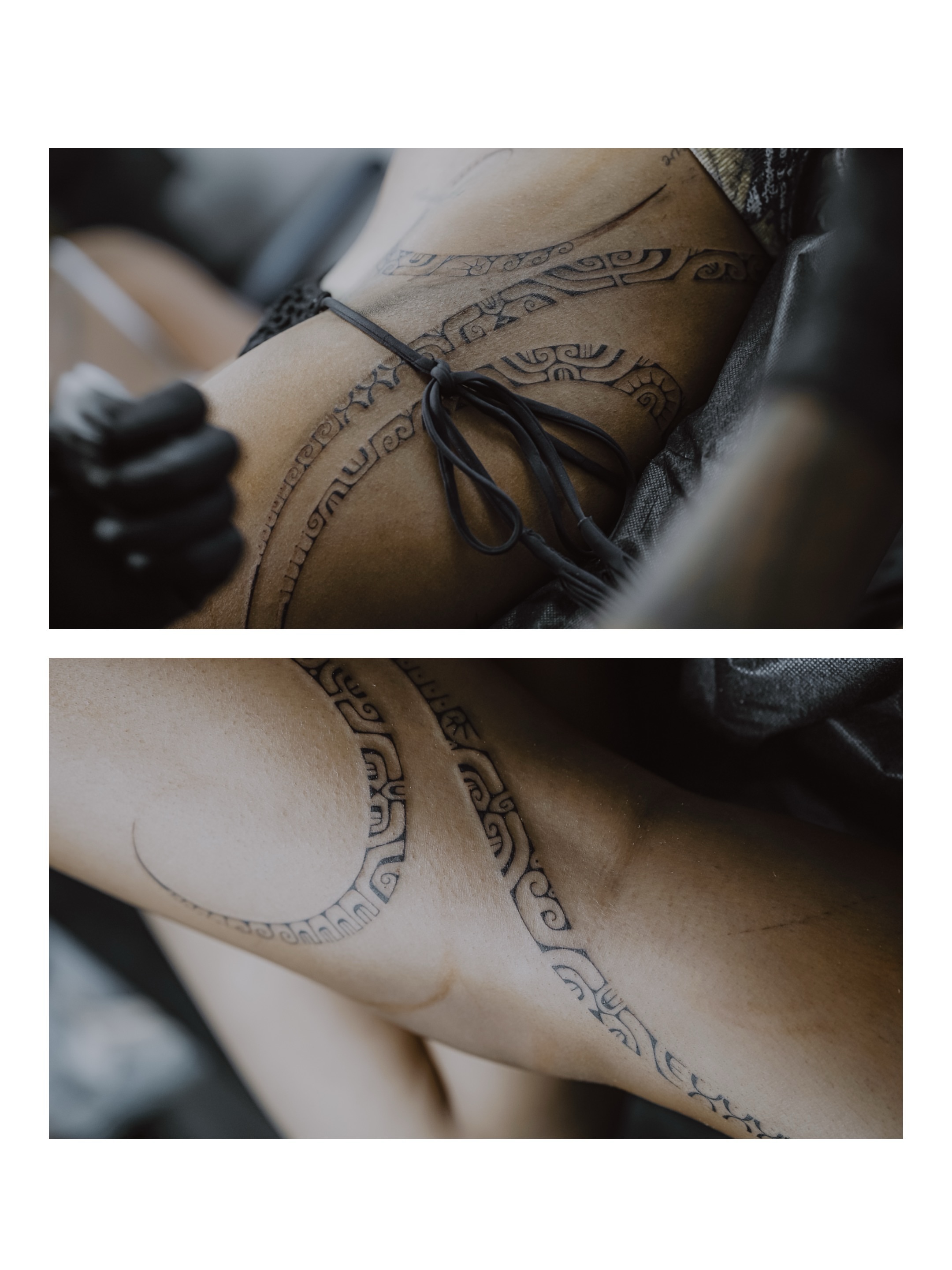 Geometric pattern geometric tattoo on the forearm by TATTOOS by DESMOND