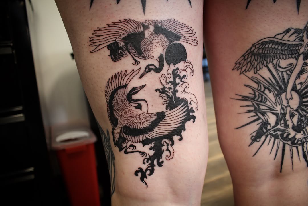 Tattoo by @shadowsteptattoo — black_and_grey, japanese_irezumi