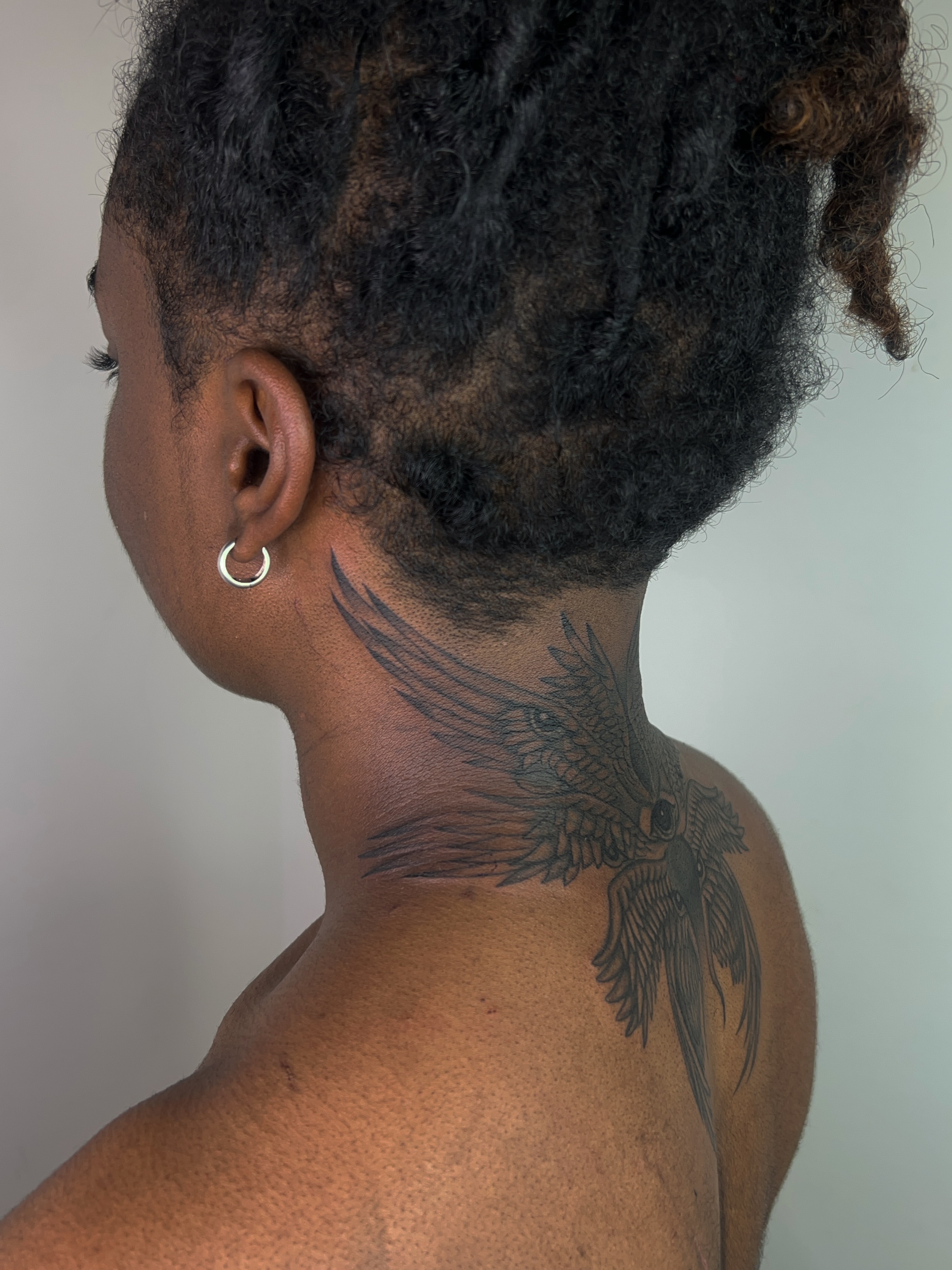 Tattoo by @pokedbyclo — black_and_grey