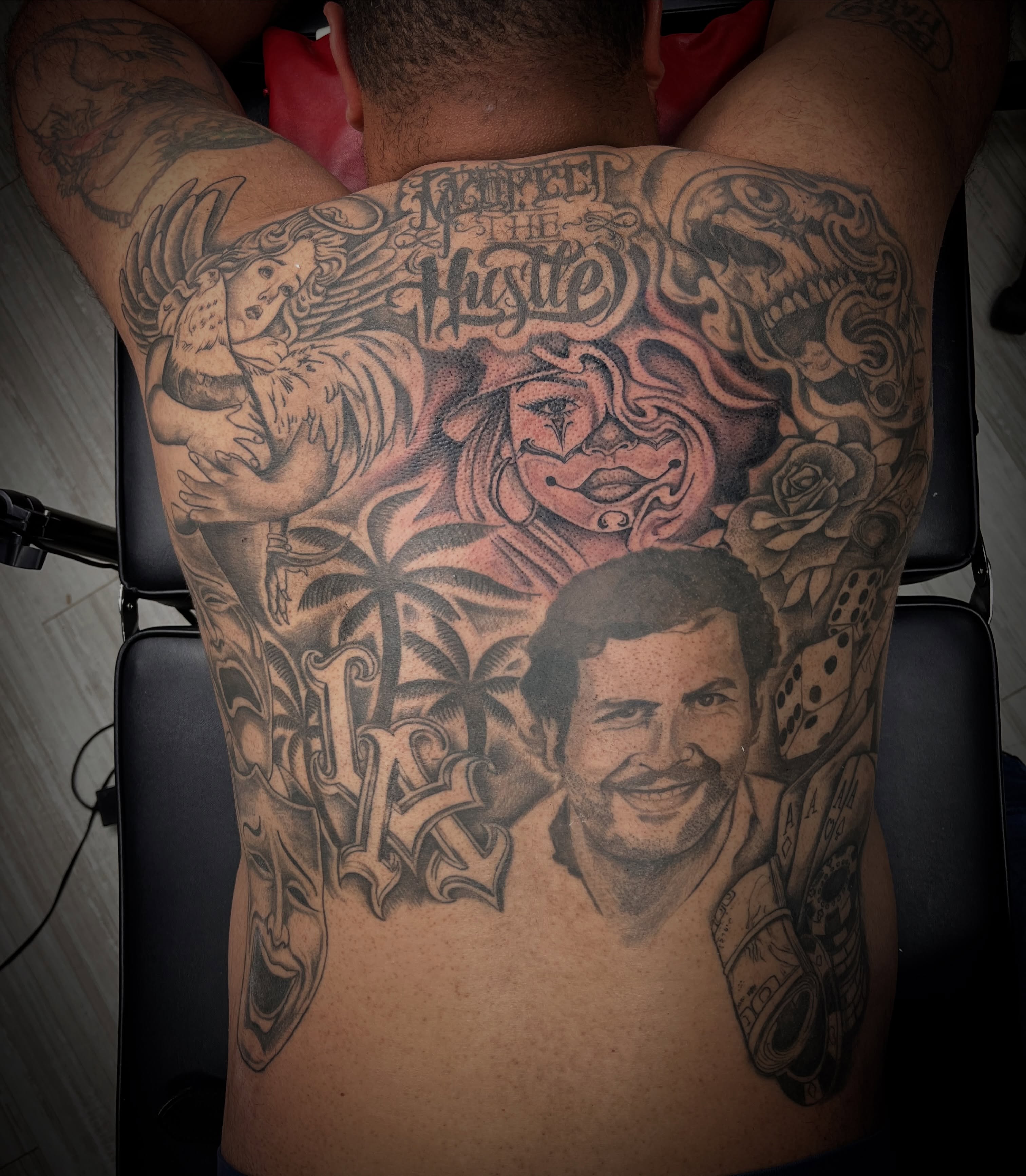 Tattoo by @selenamariatattoos — black_and_grey, realism