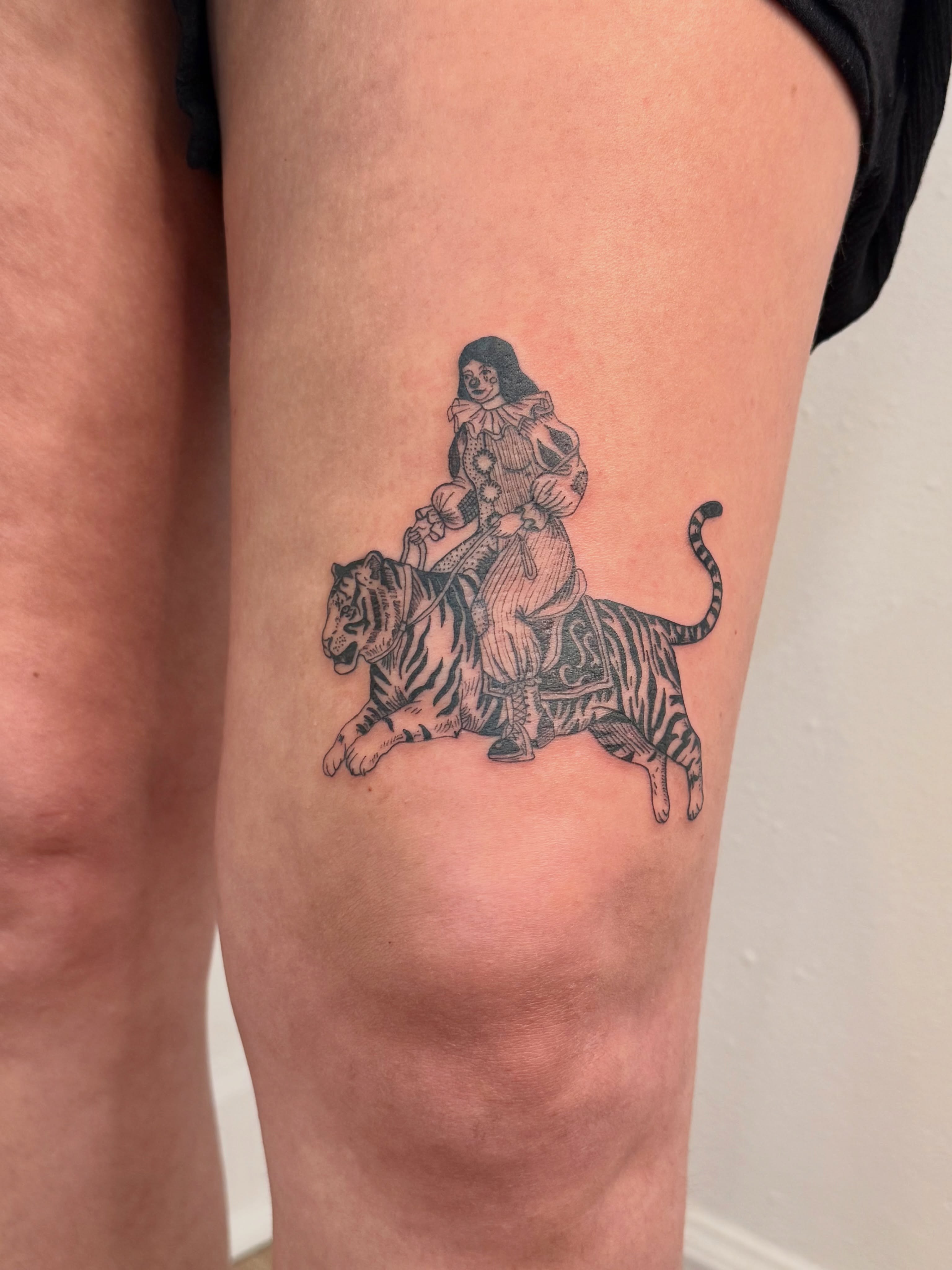 Tattoo by @bunny_and_the_echomen — black_and_grey