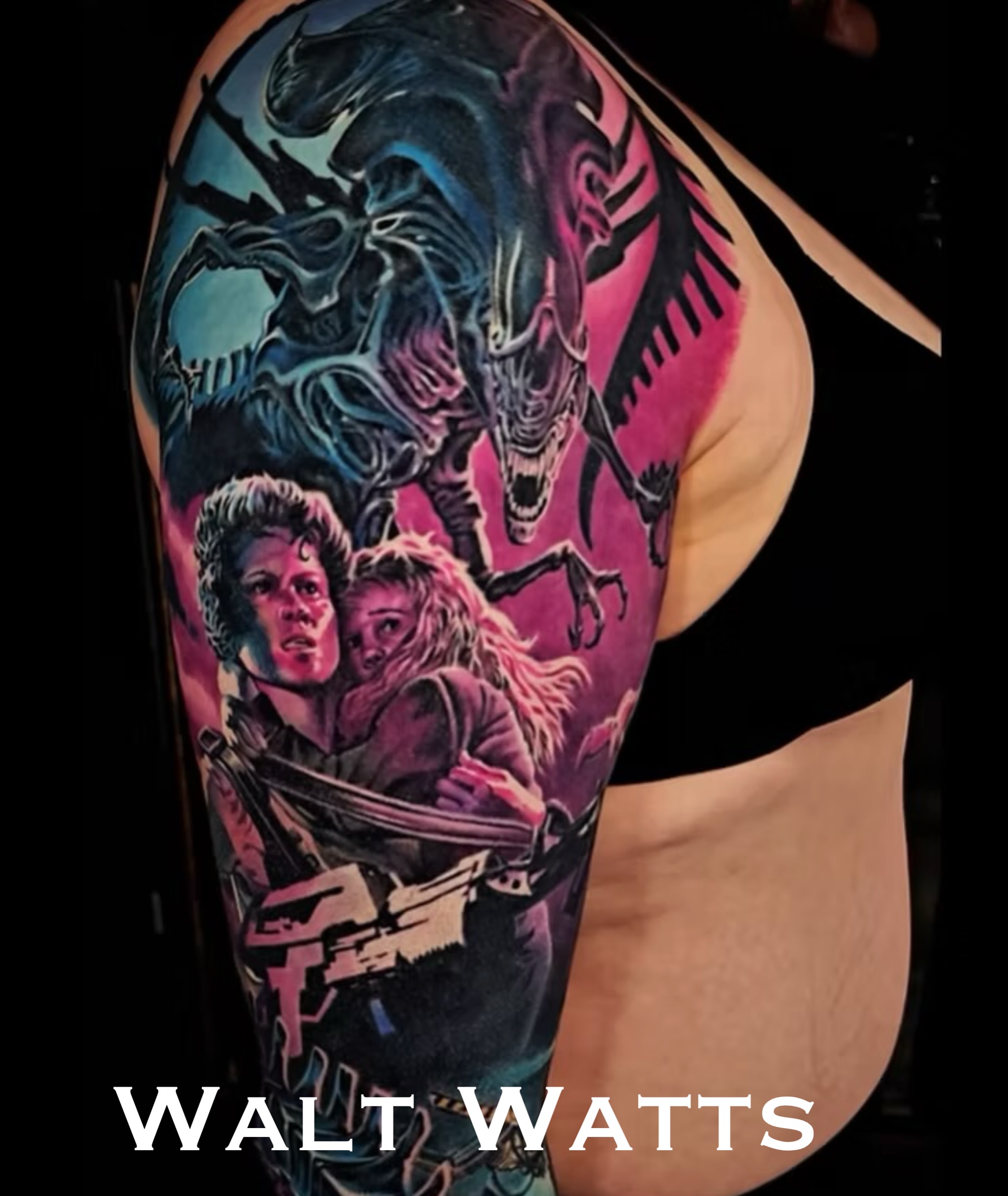 Tattoo by @waltwattstattoos — realism, dark_realism