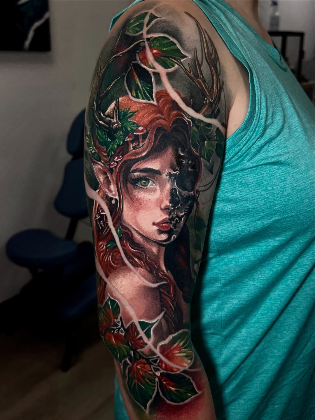 Tattoo by @danaratattoos — realism, dark_realism