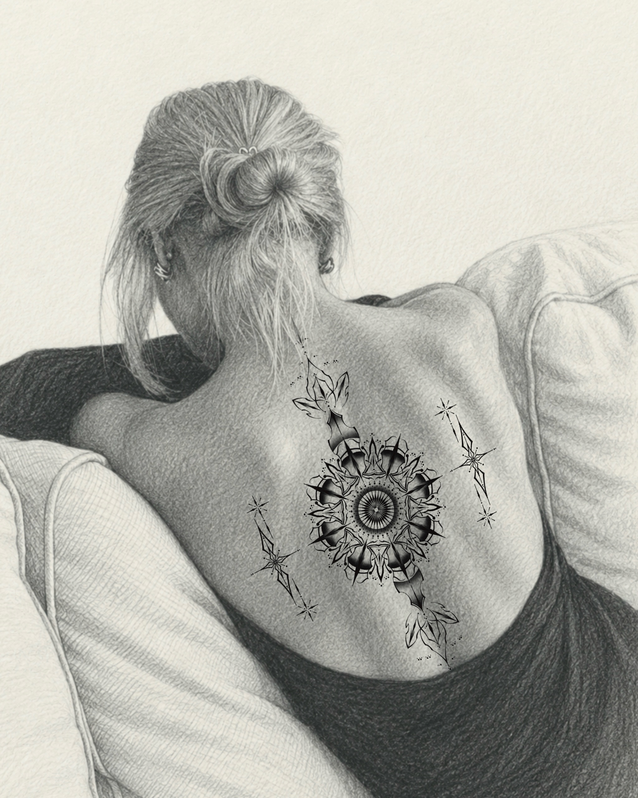 Tattoo by @sil_ornament — geometric, black_and_grey