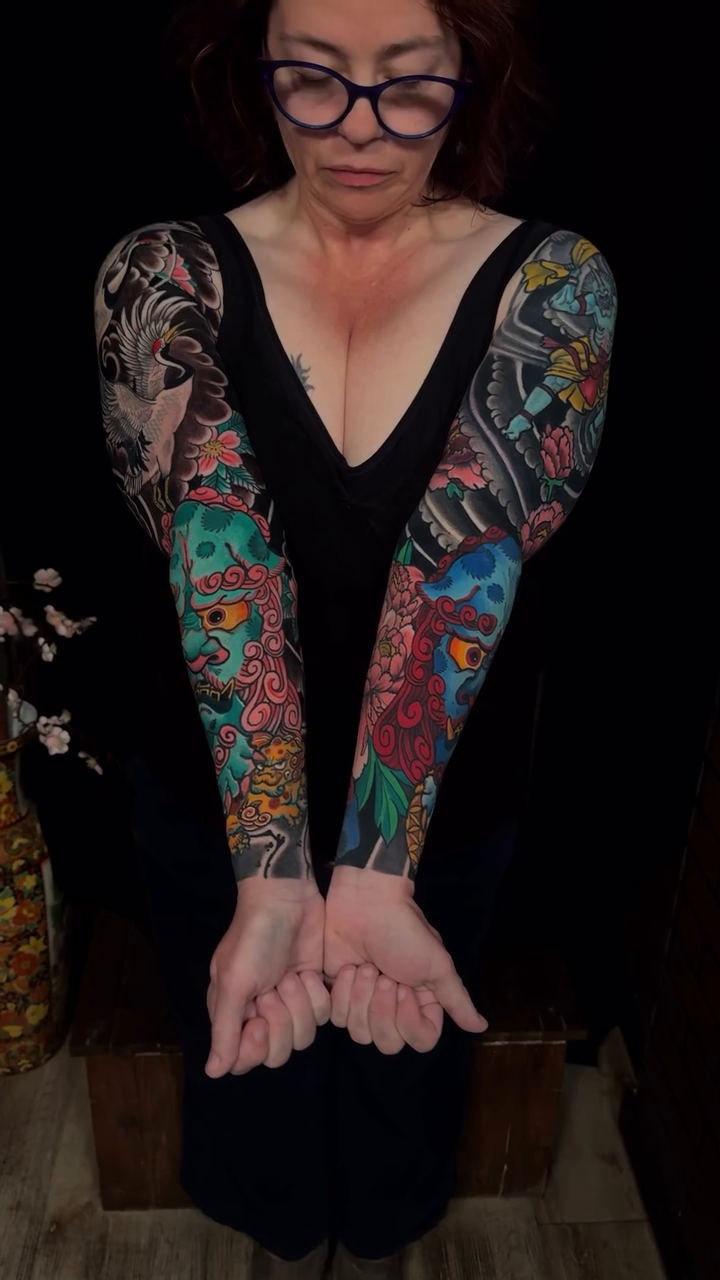 Tattoo by @mannysrevolution — japanese_irezumi, black_and_grey