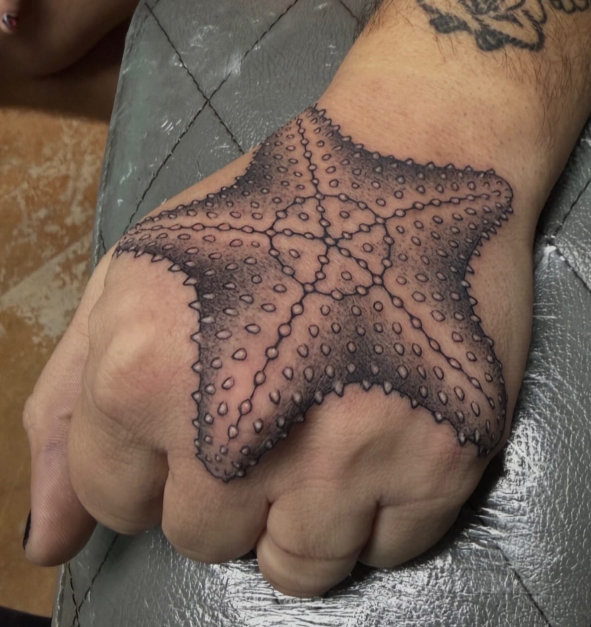 Tattoo by @michaelvillalobostattoo — dotwork, realism