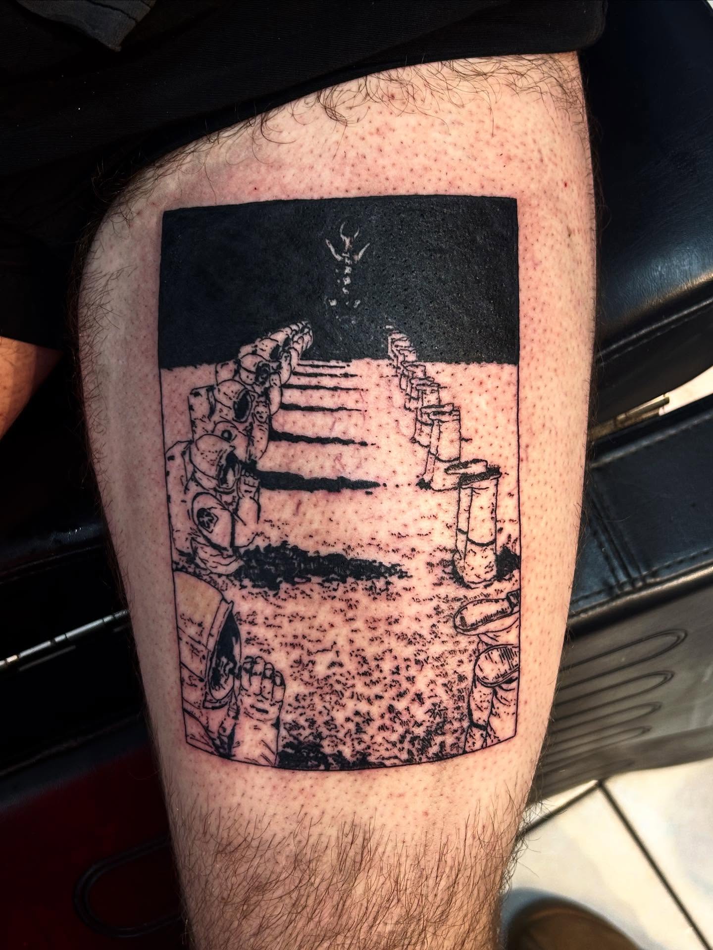 Tattoo by @maddiedoestattoos — dotwork
