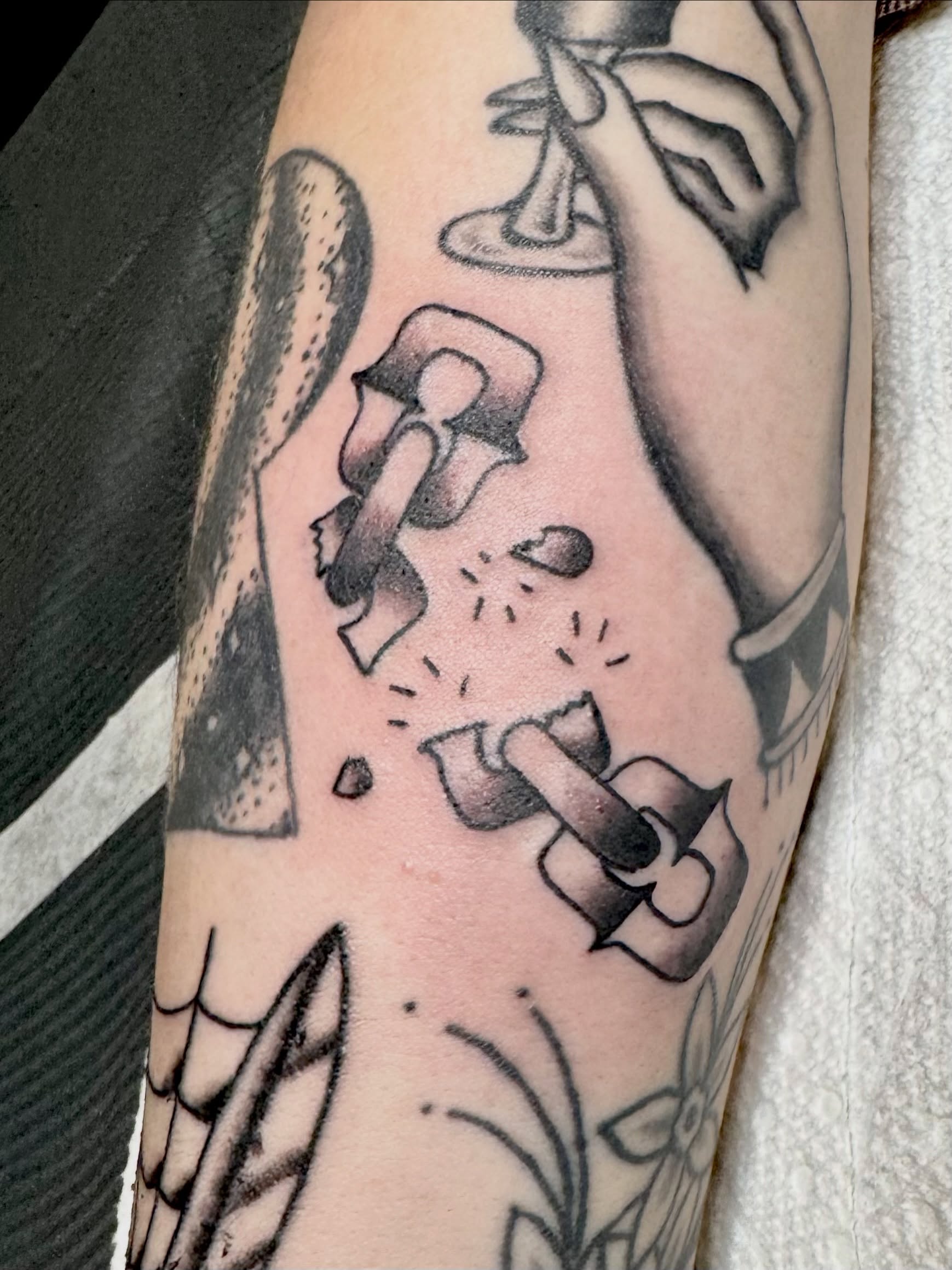 Tattoo by @tonycapraitattoos — black_and_grey