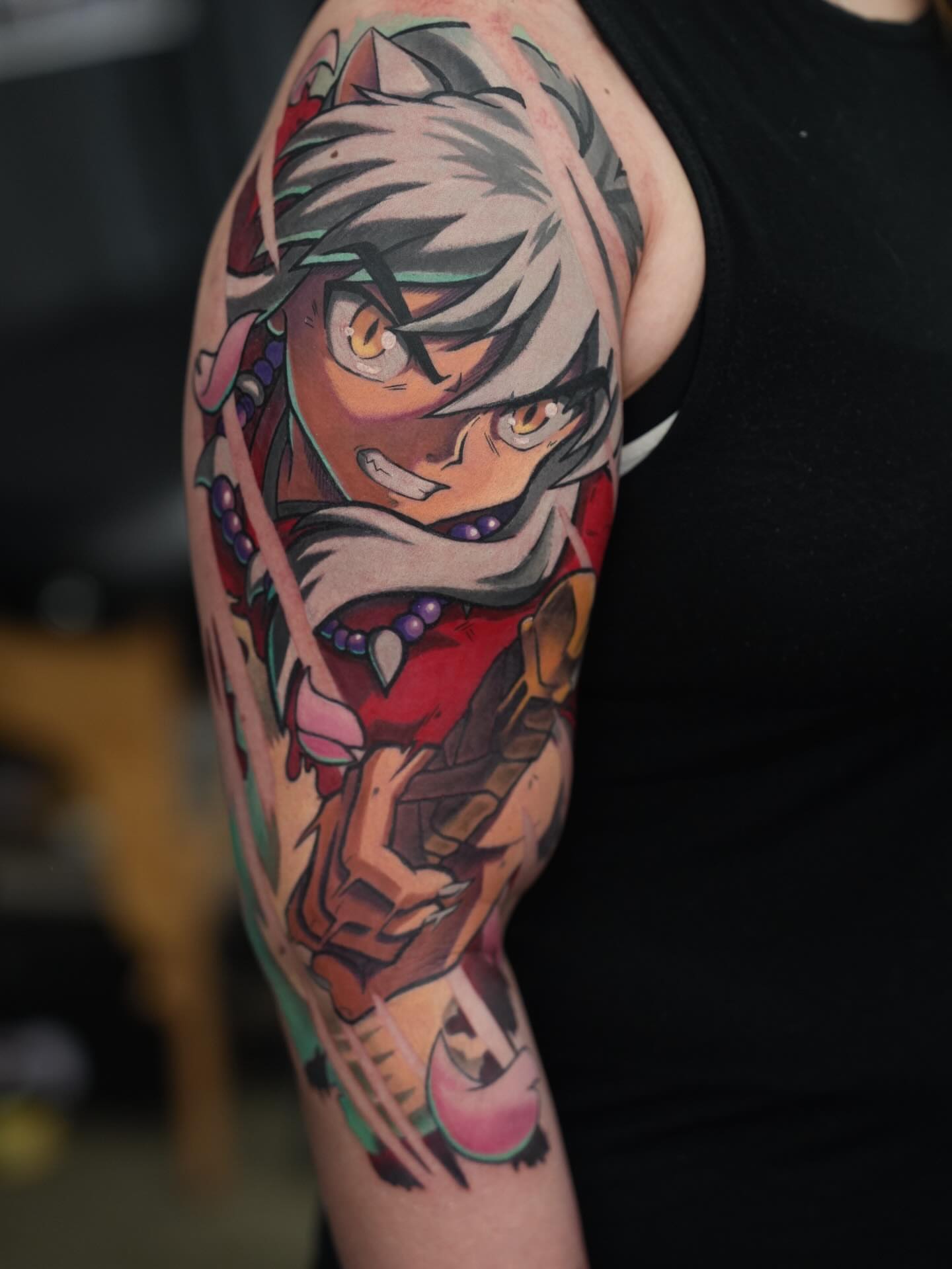 Tattoo by @chaddy.tatty — anime