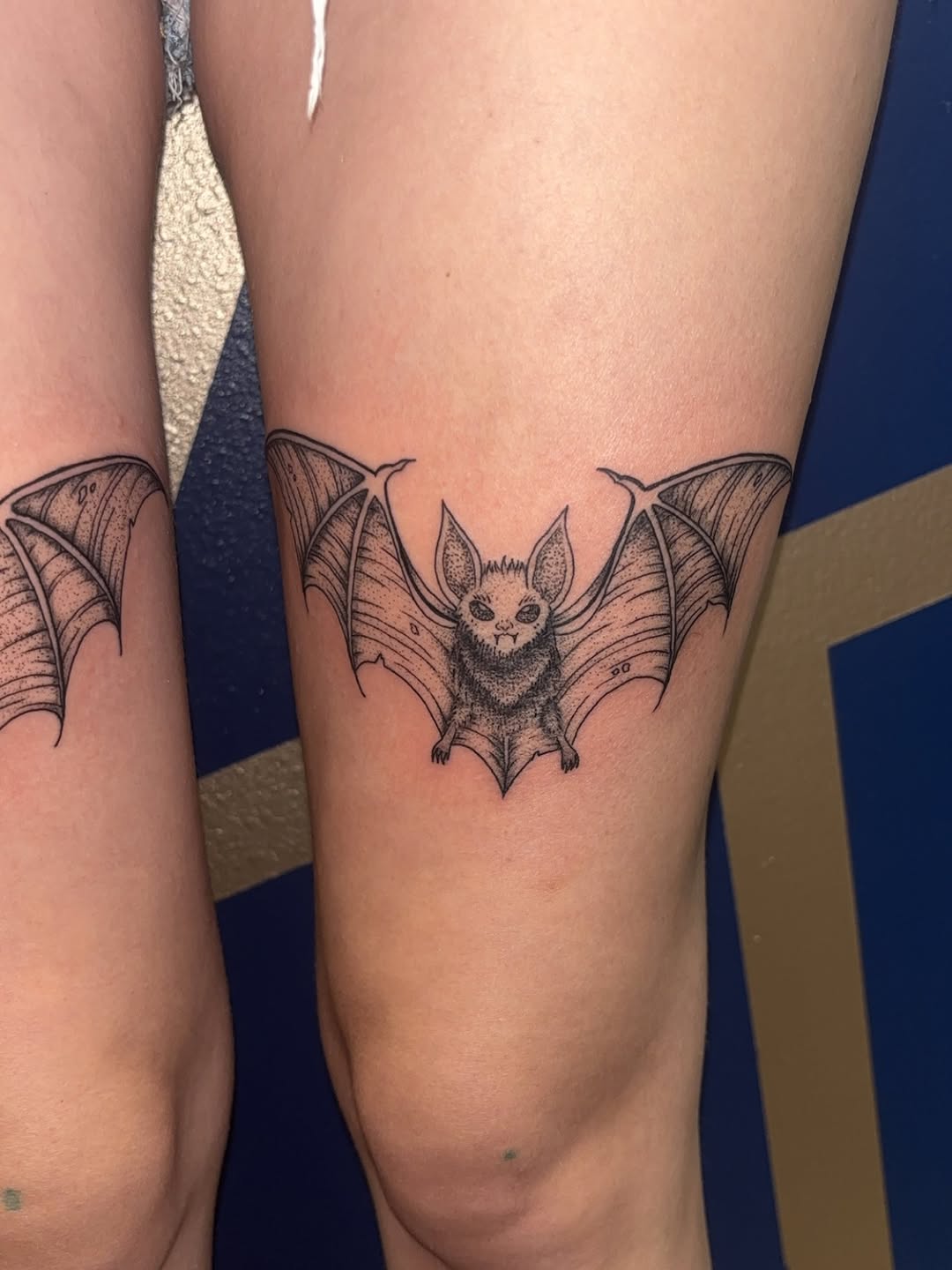 Tattoo by @cyerralynne_tattoos — black_and_grey, dotwork