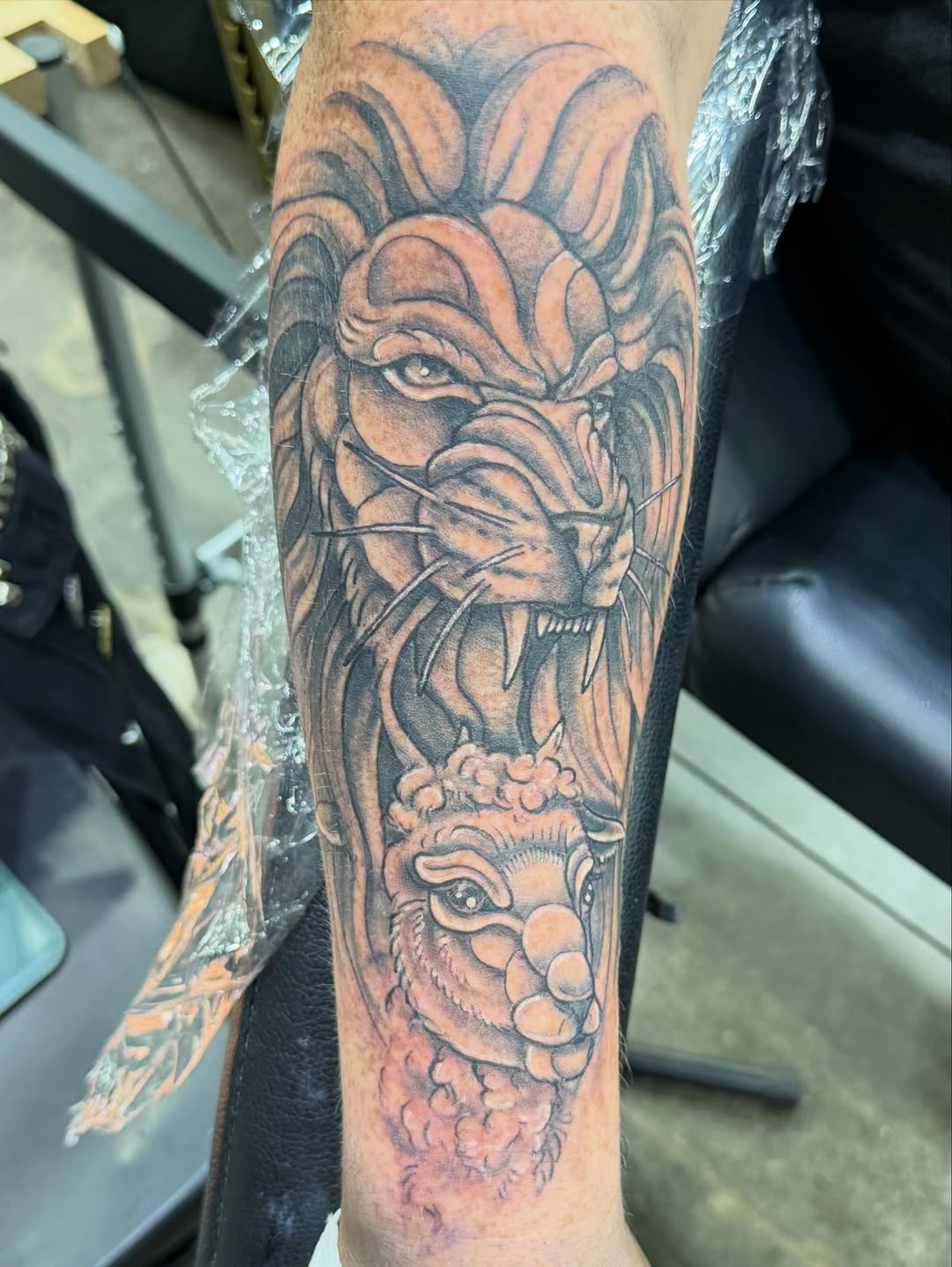 Tattoo by @blackhartdesigns — realism, black_and_grey