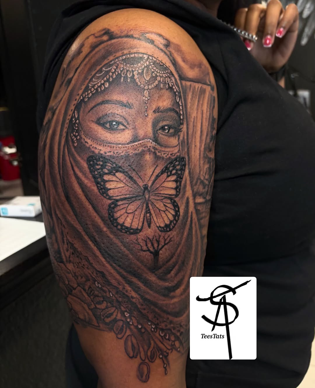 Tattoo by @tatte3_ — realism, black_and_grey